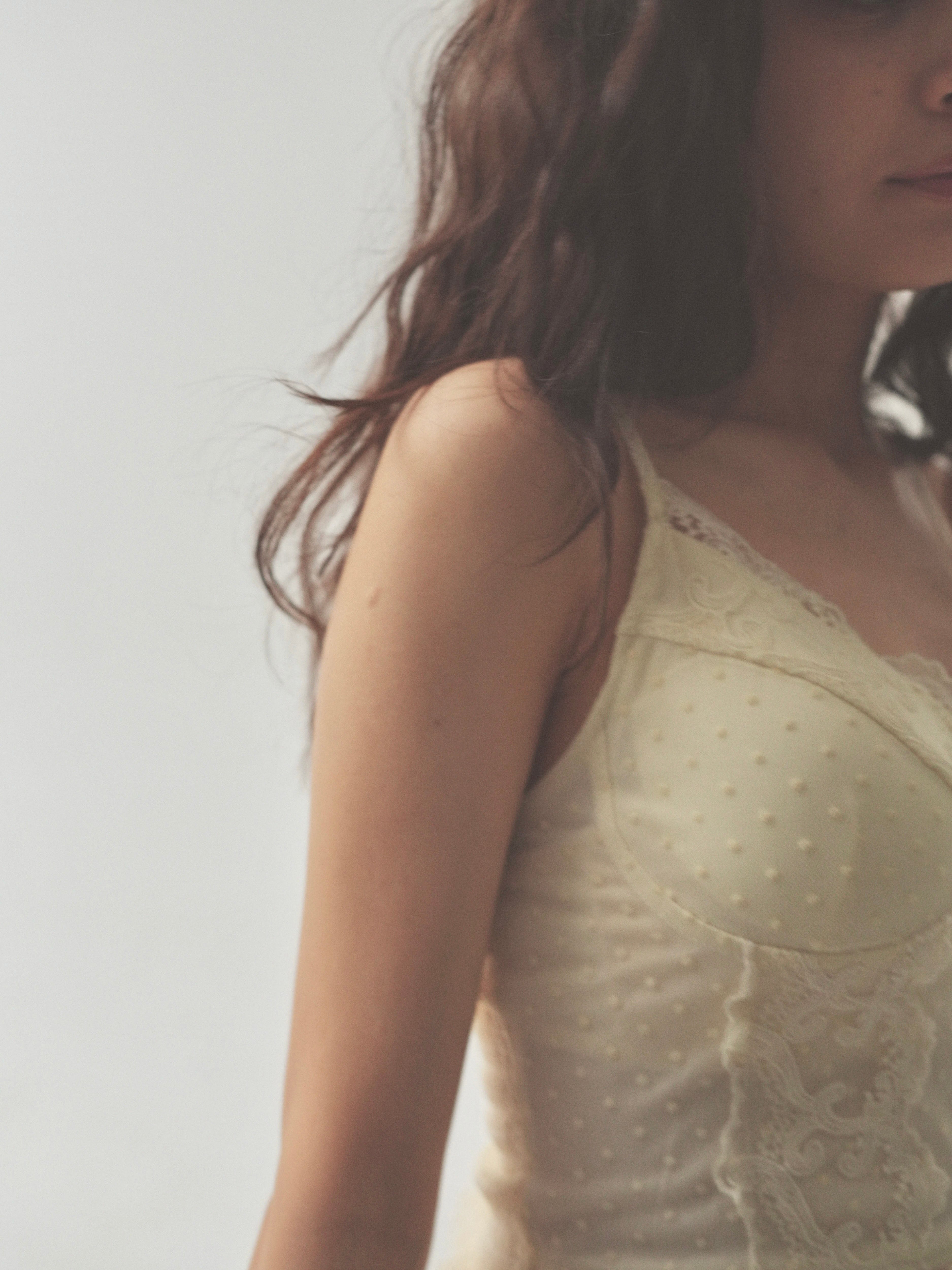 dot lace corset camisole