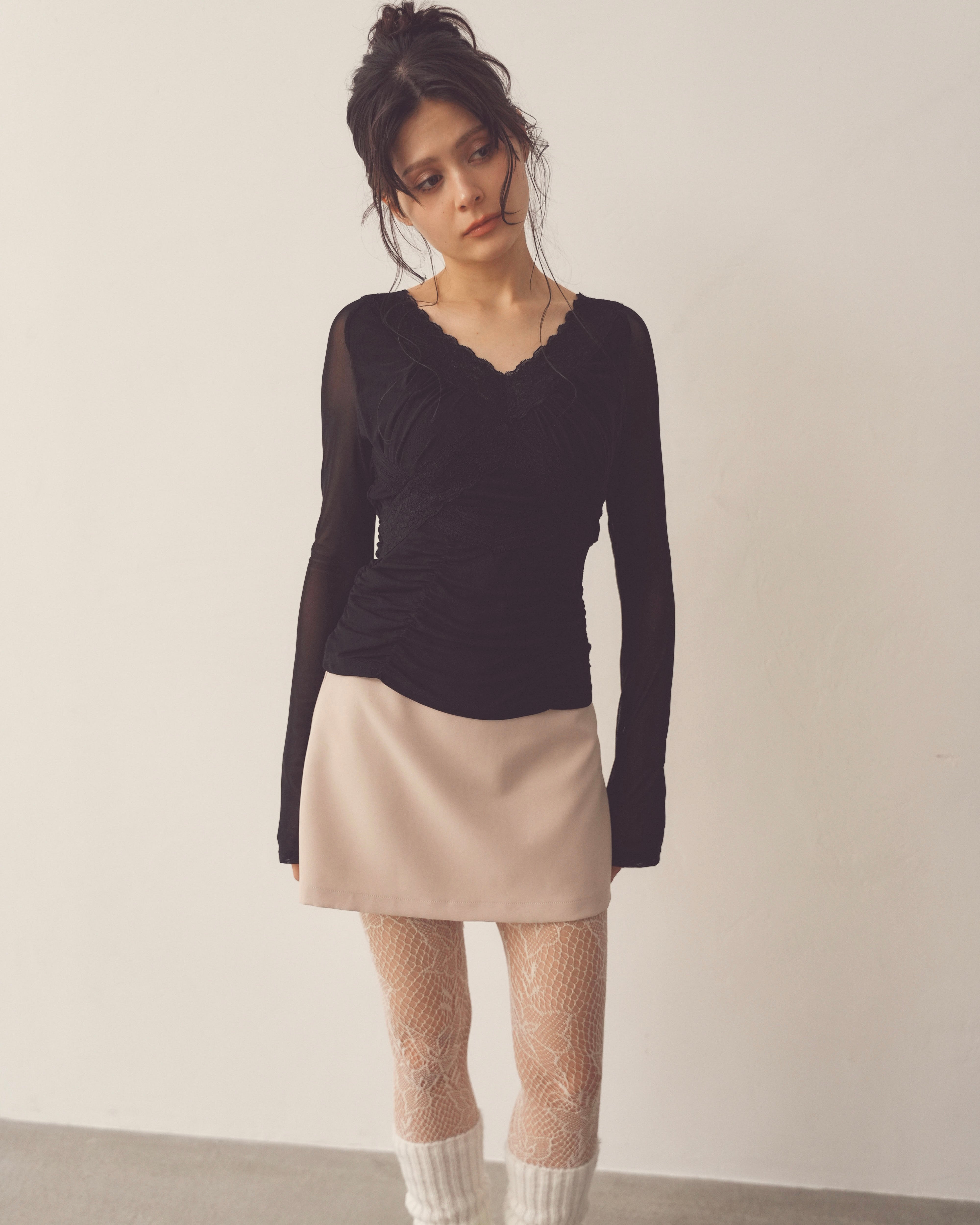 minimal mini skirt