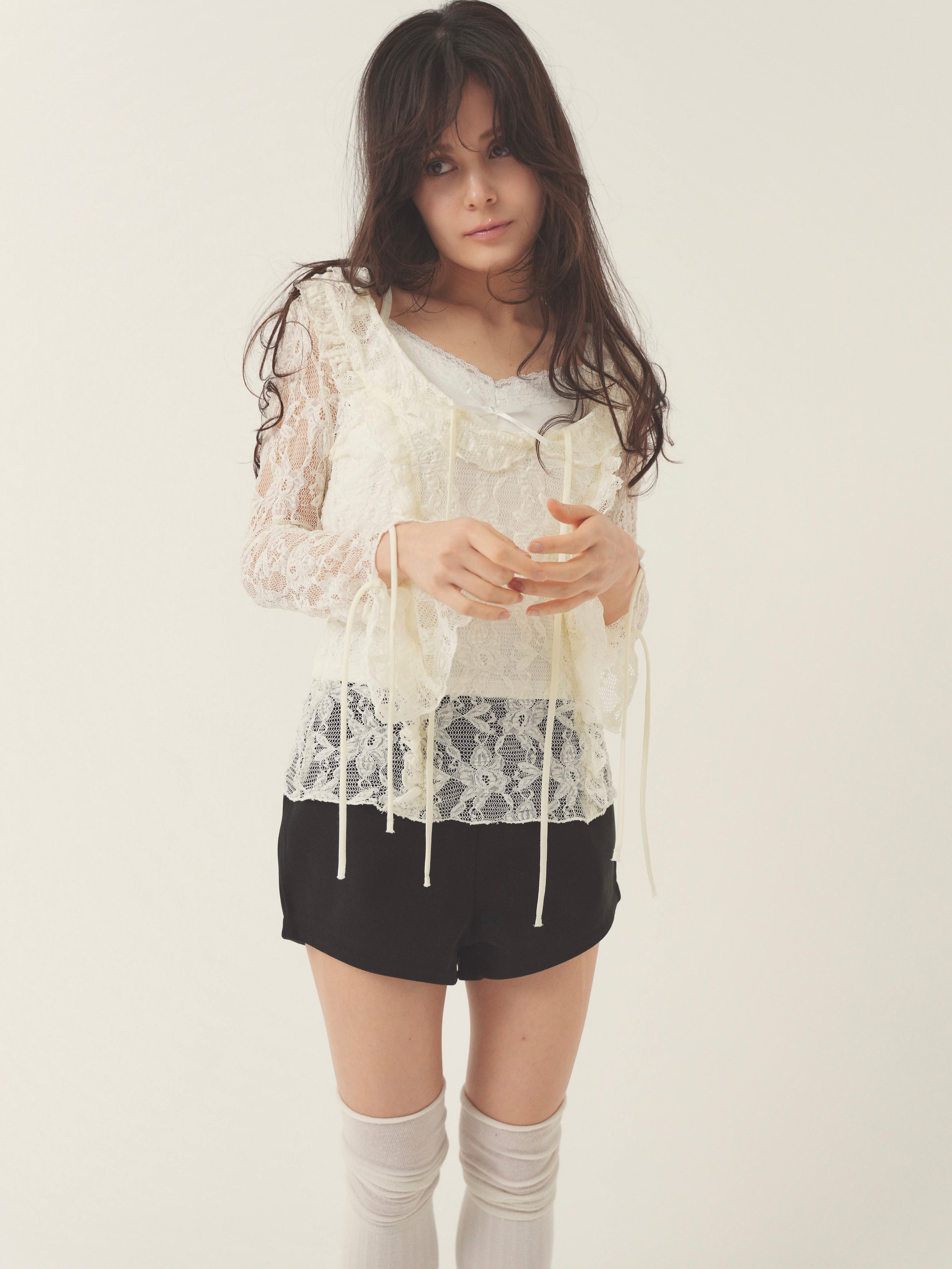layered lacy tops