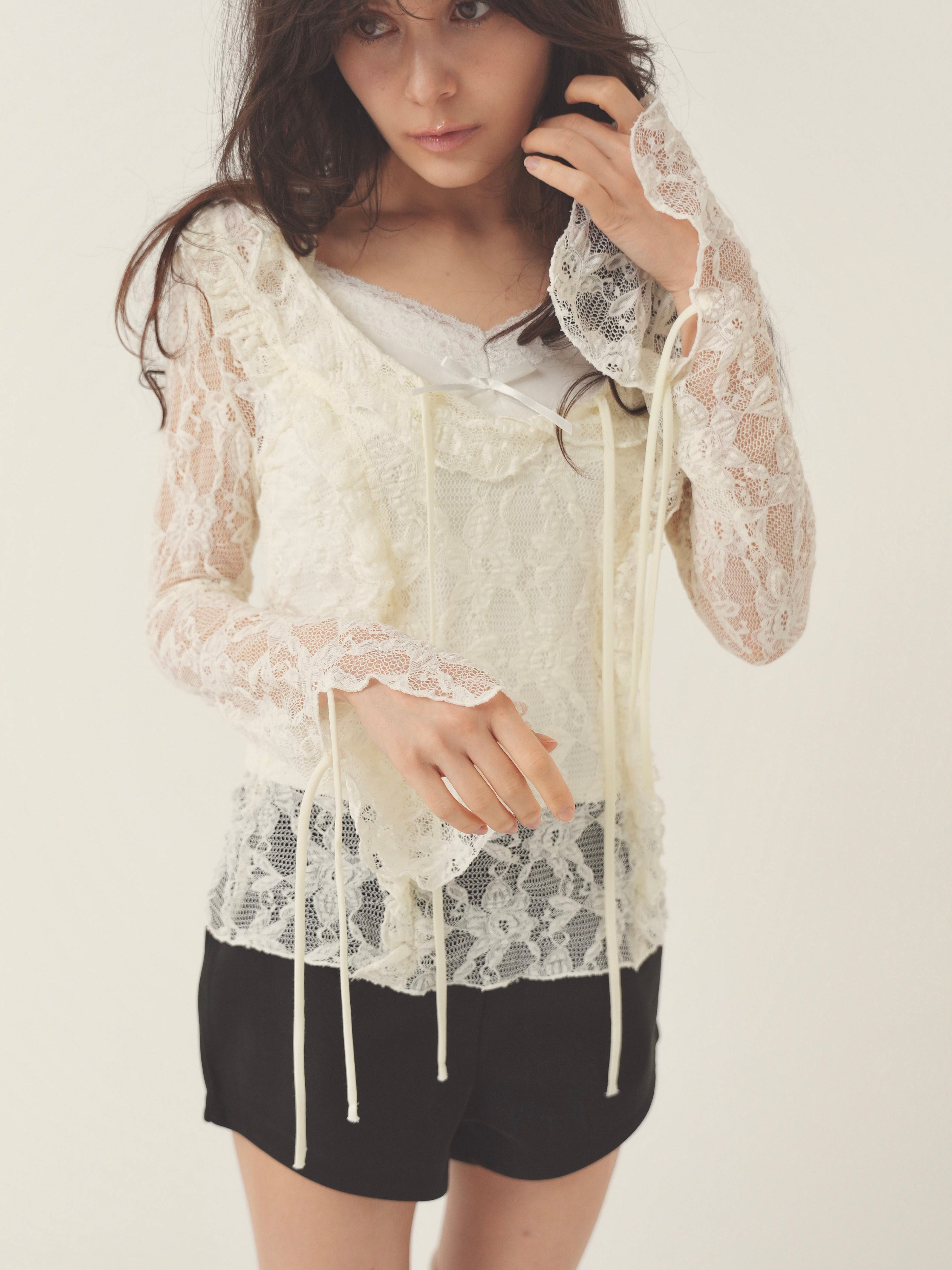 layered lacy tops
