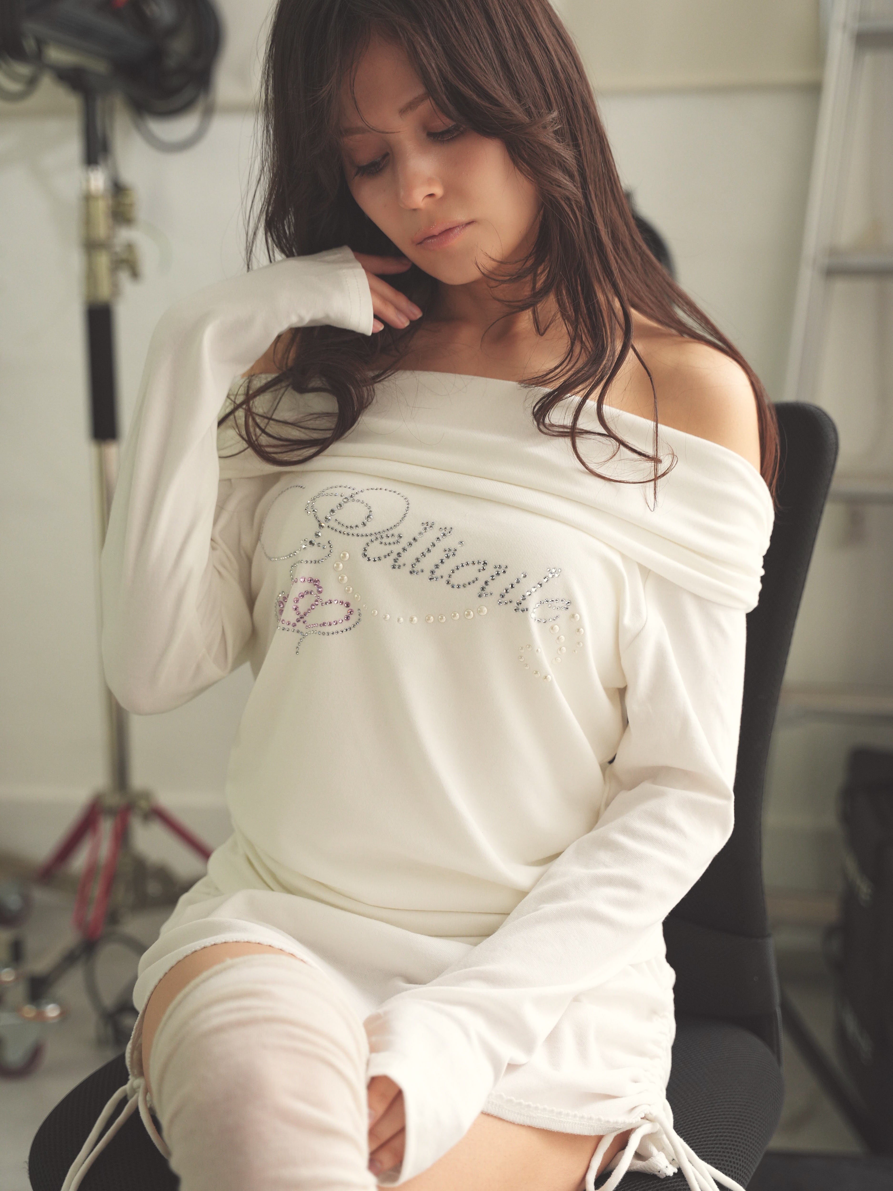 jewelic luv offshoulder｜PELLICULE | ぺリキュール
