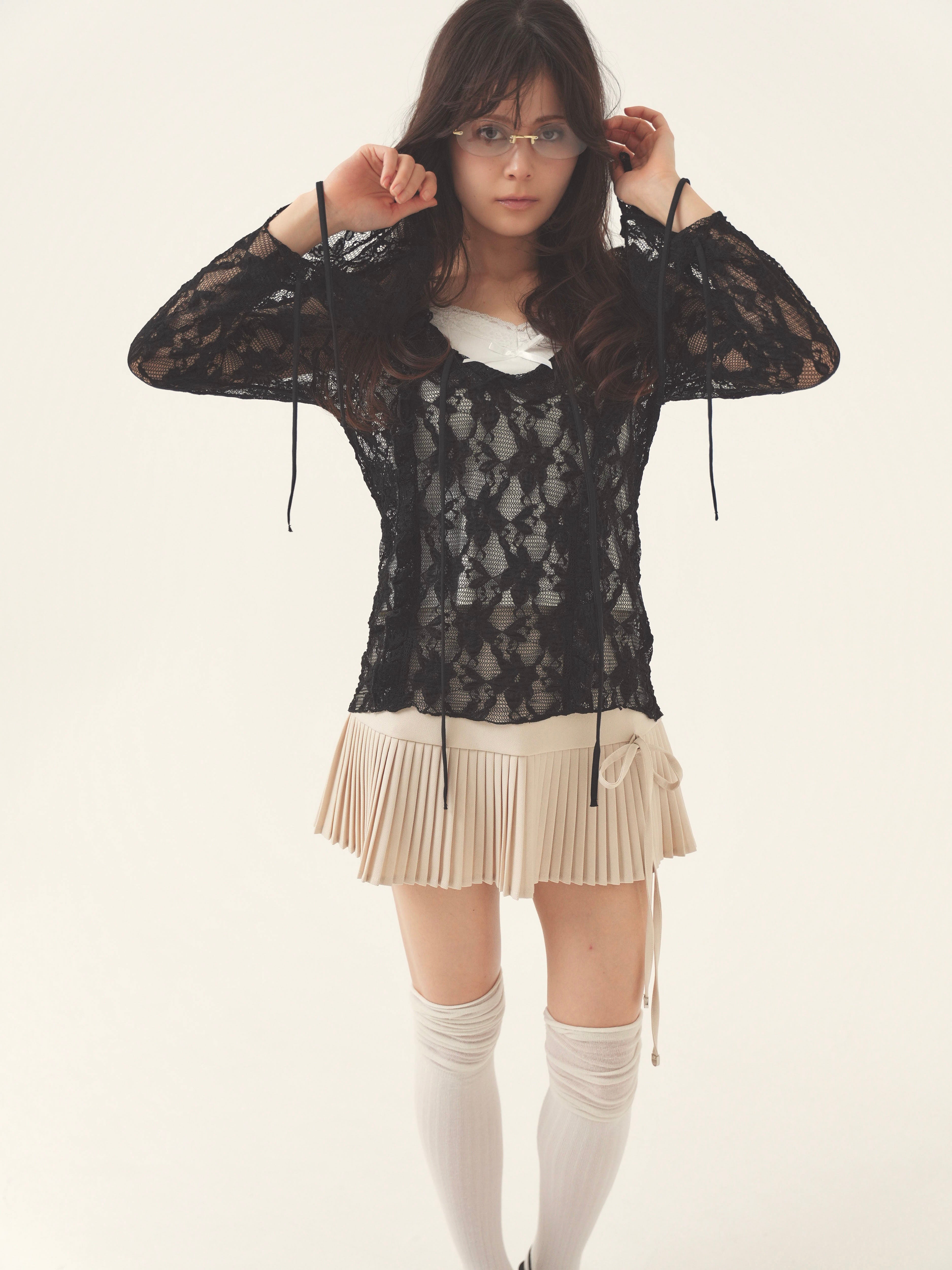 layered lacy tops｜PELLICULE | ぺリキュール