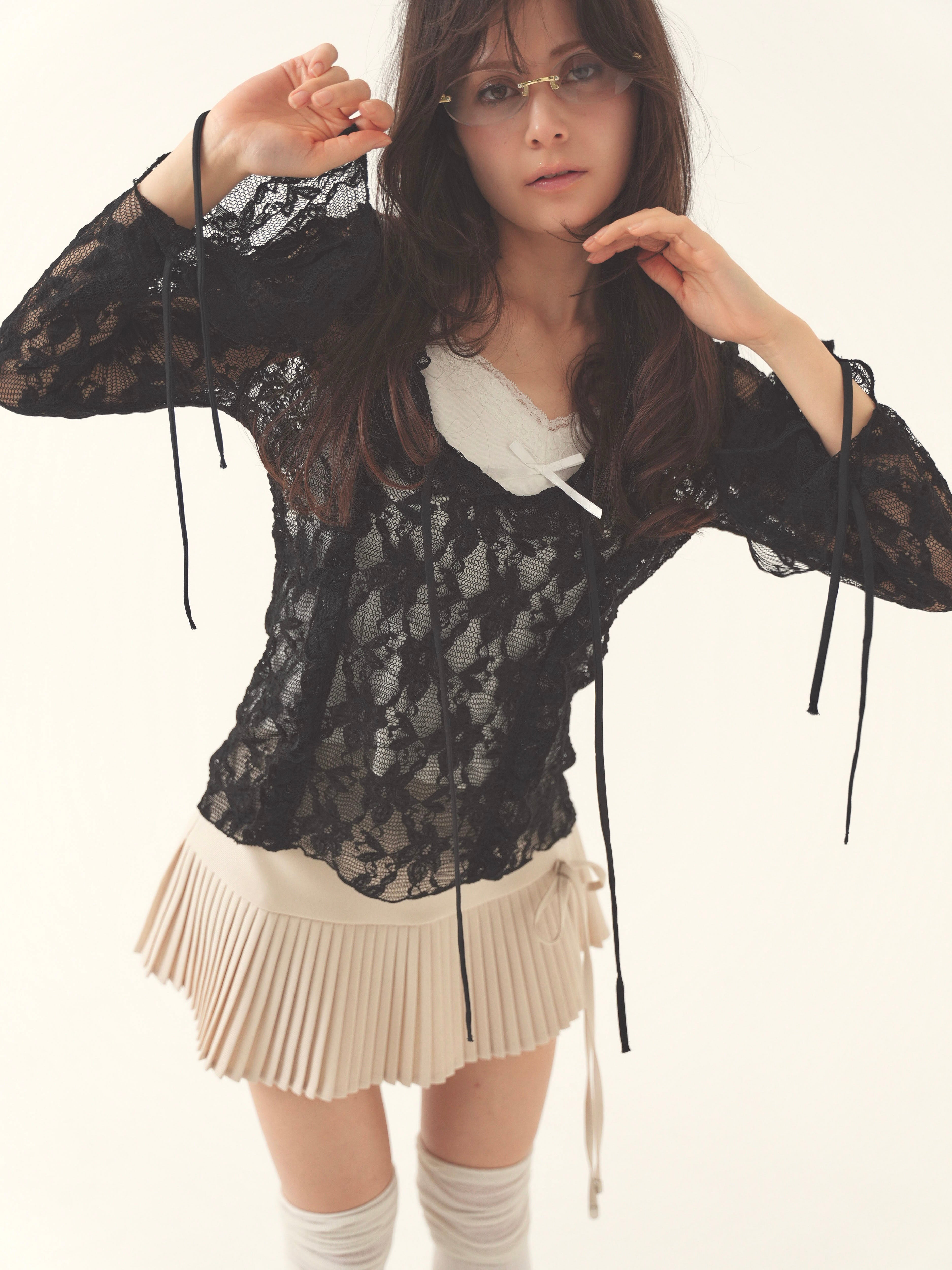 layered lacy tops