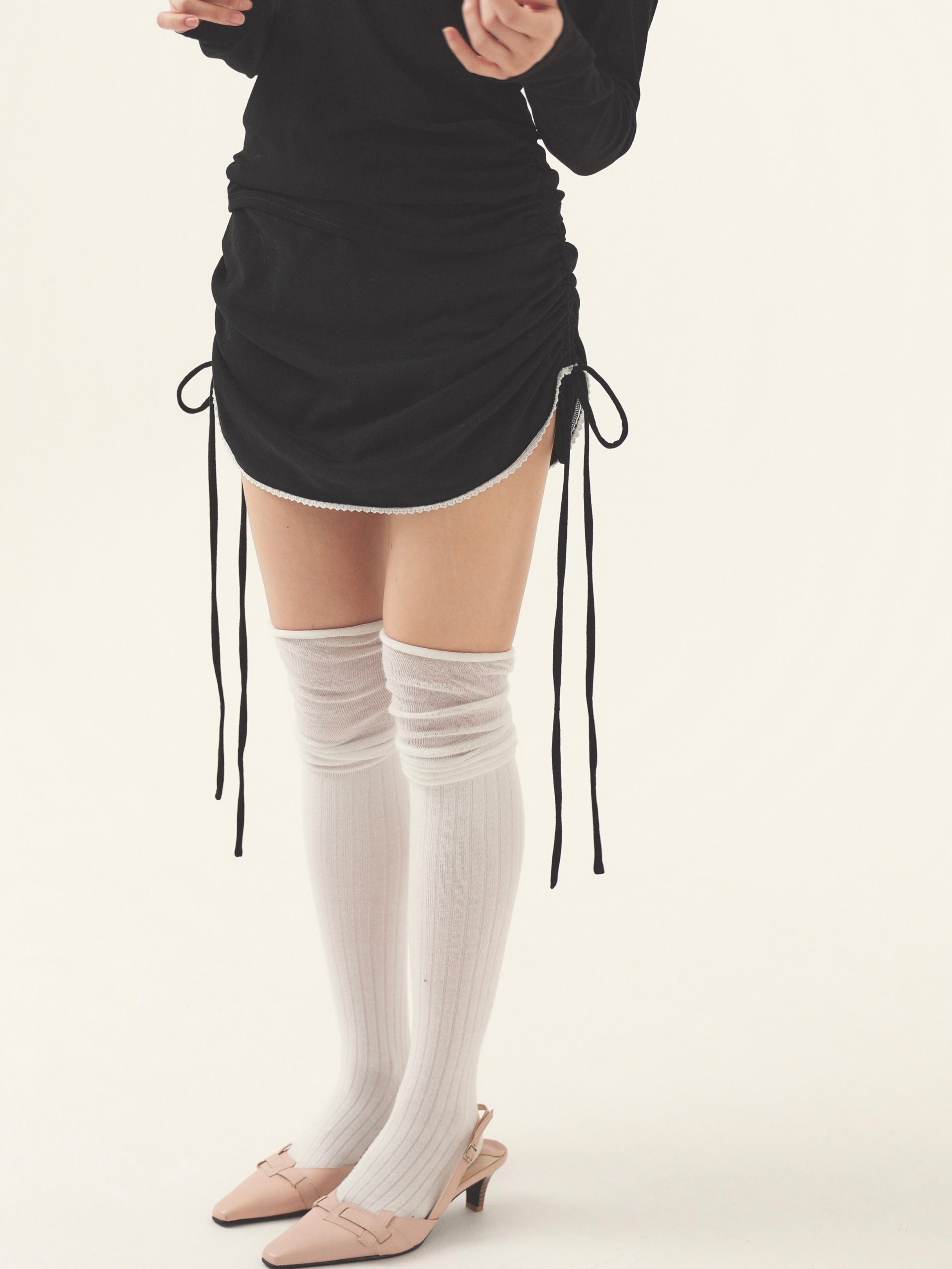 side gather skirt