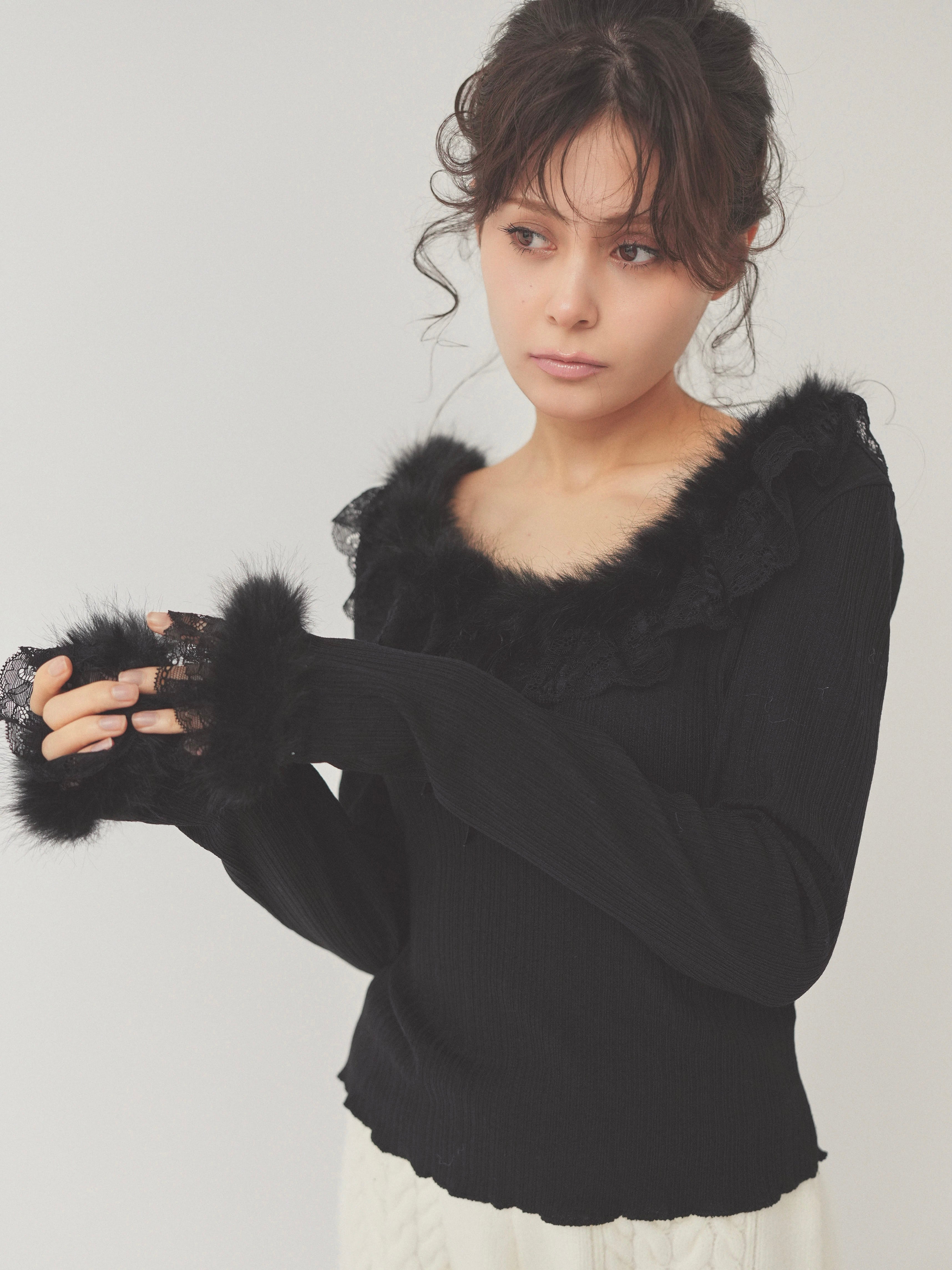 baby fur - lace tops