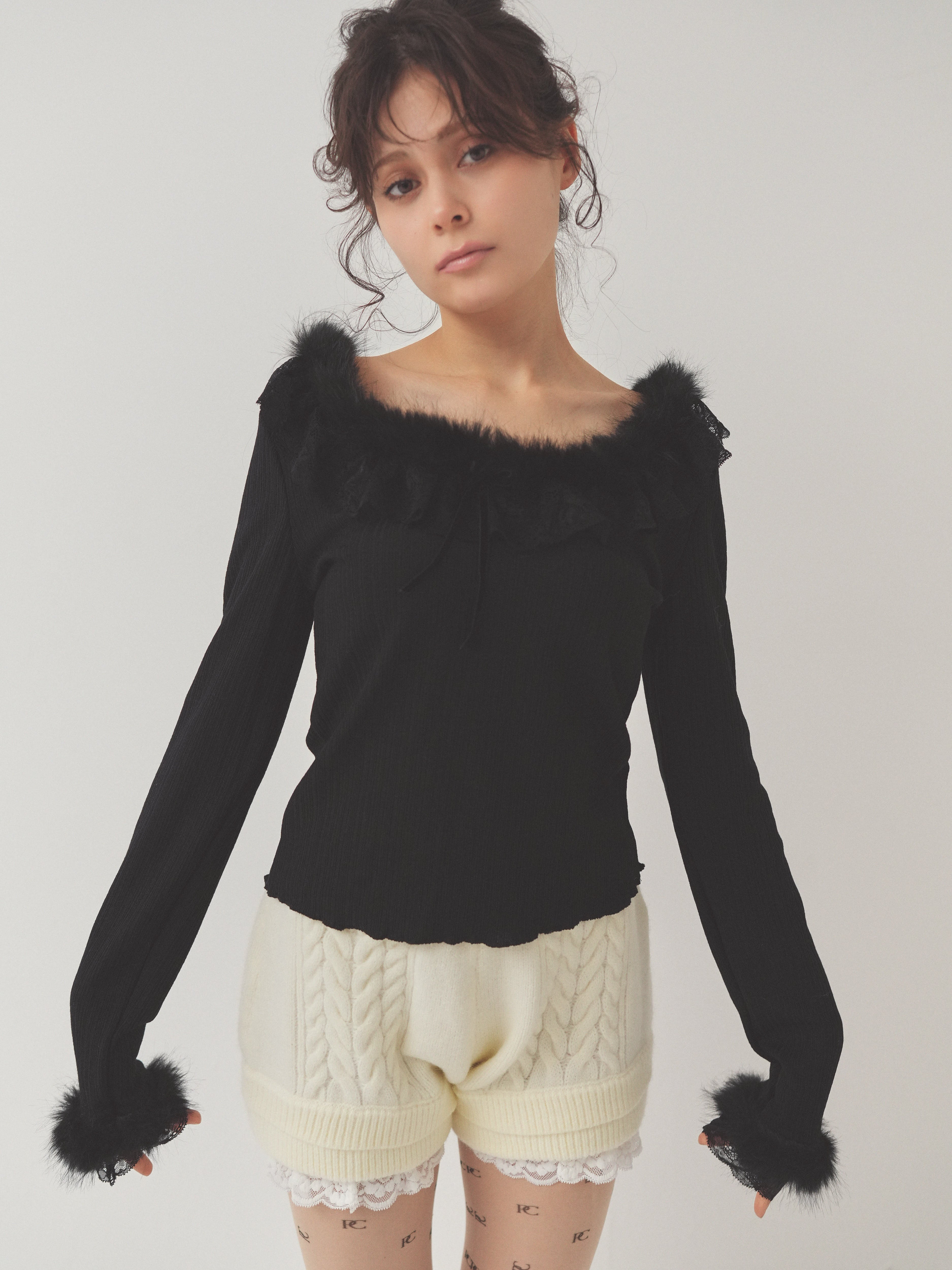 baby fur - lace tops