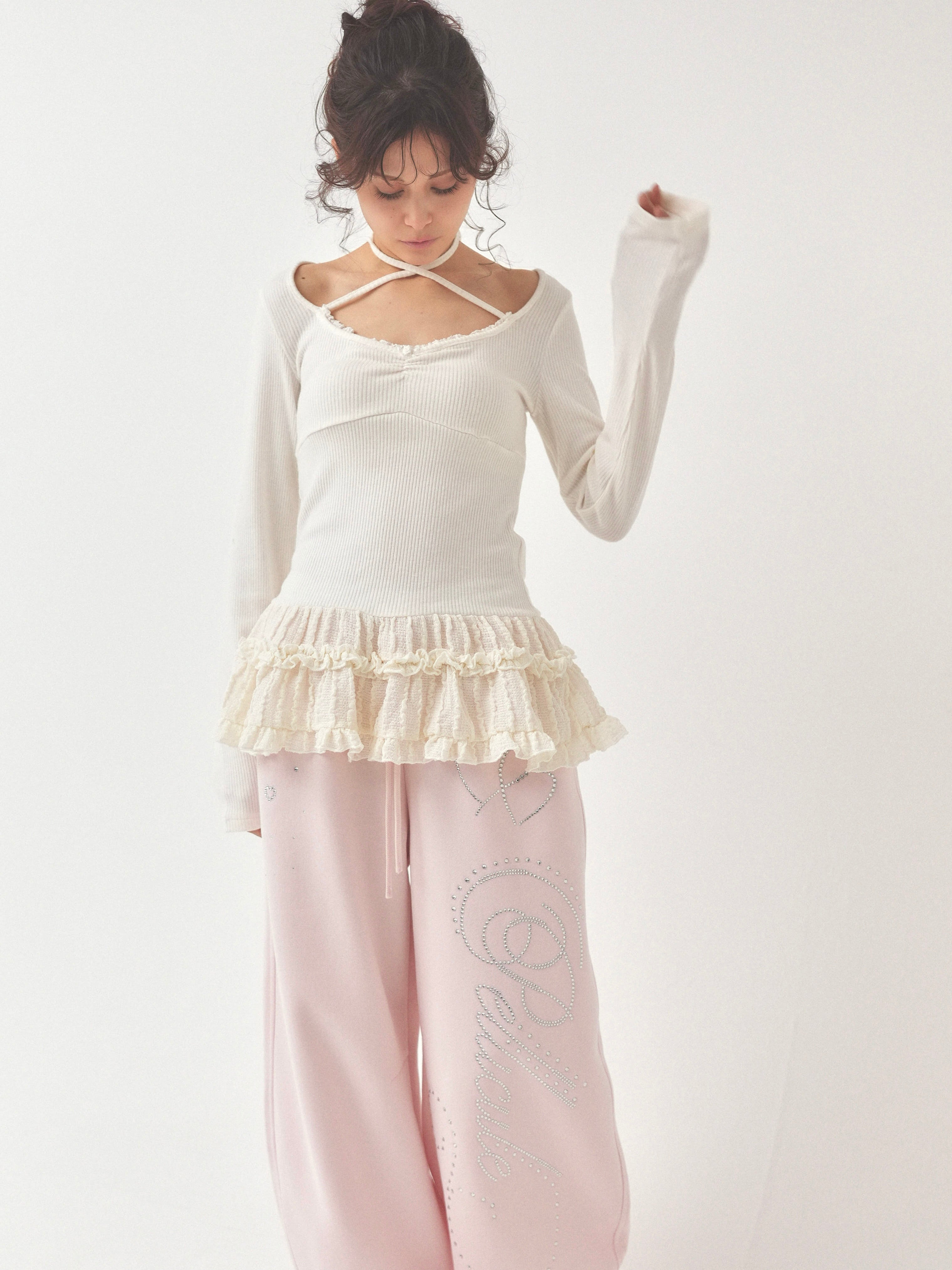 ruching flare tops