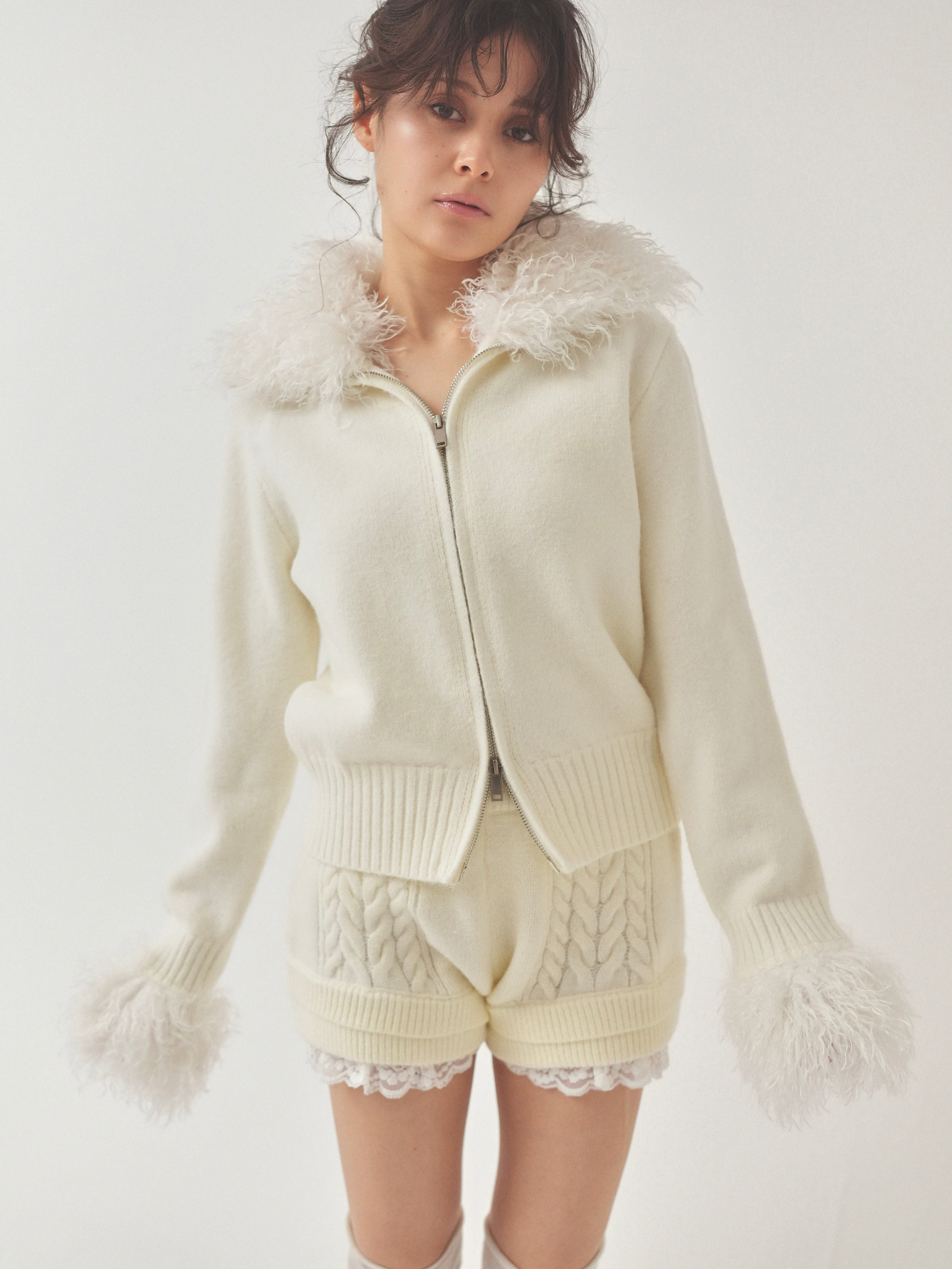 fur zipknit