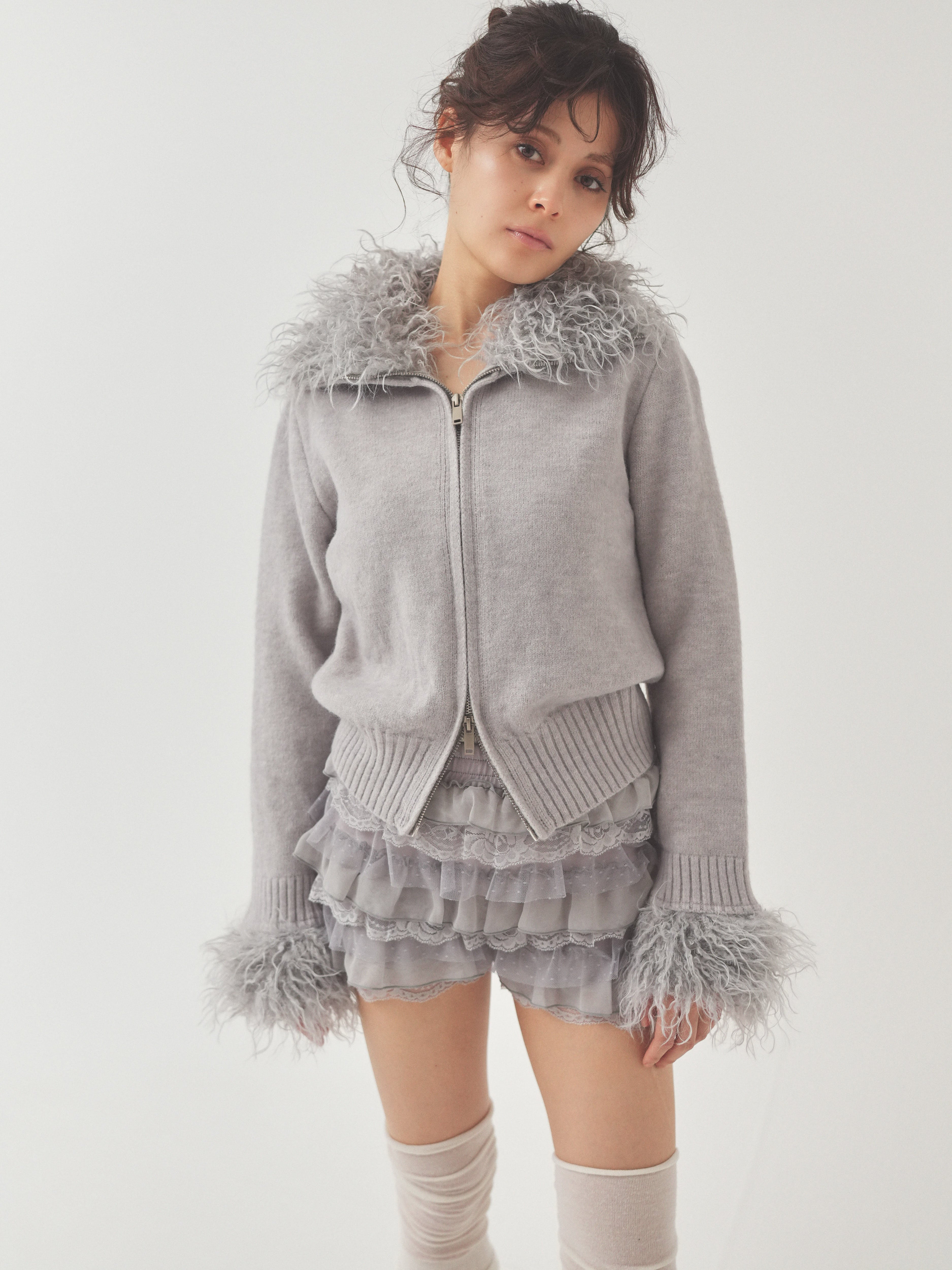 fur zipknit｜PELLICULE | ぺリキュール