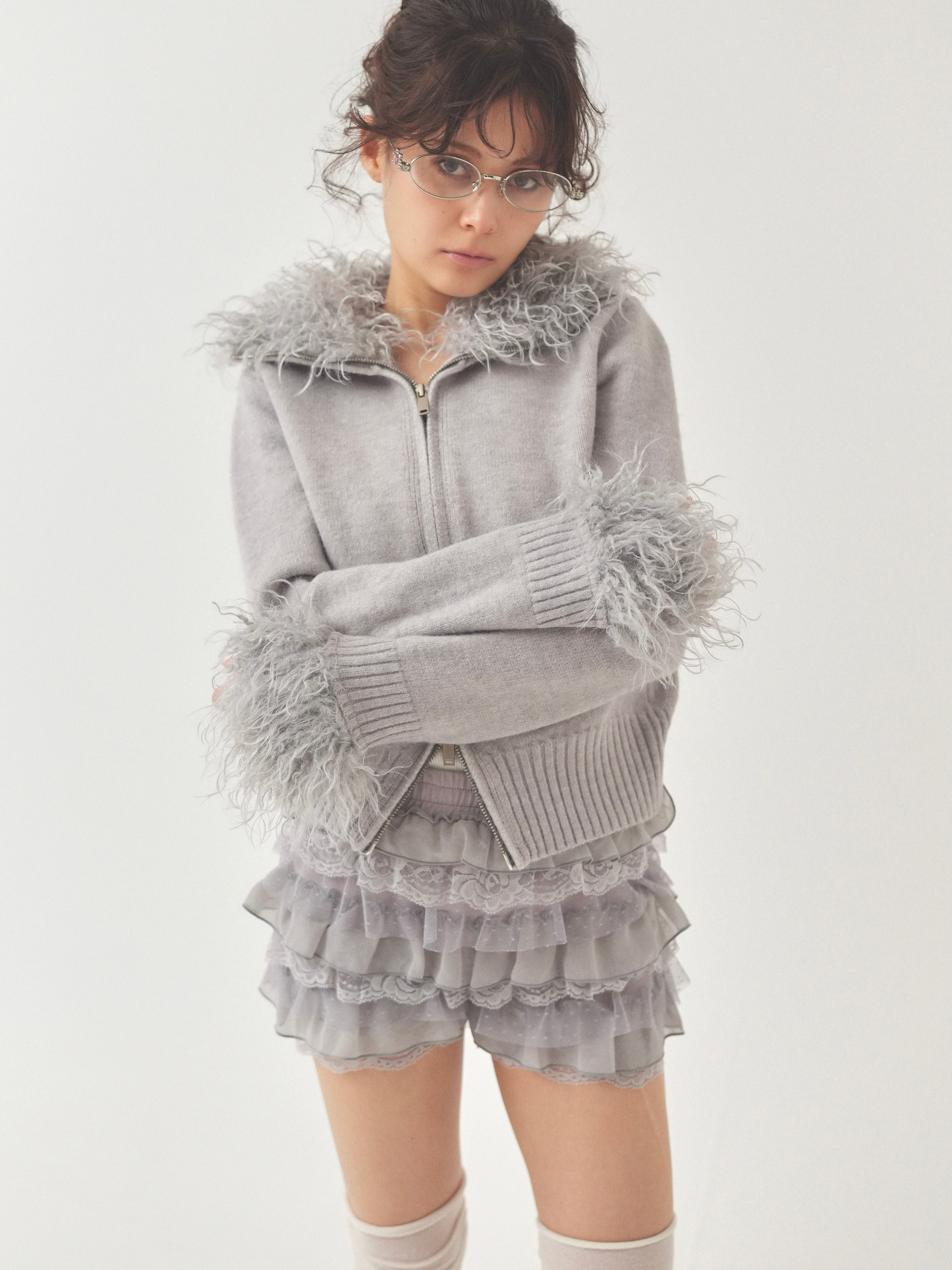 fur zipknit