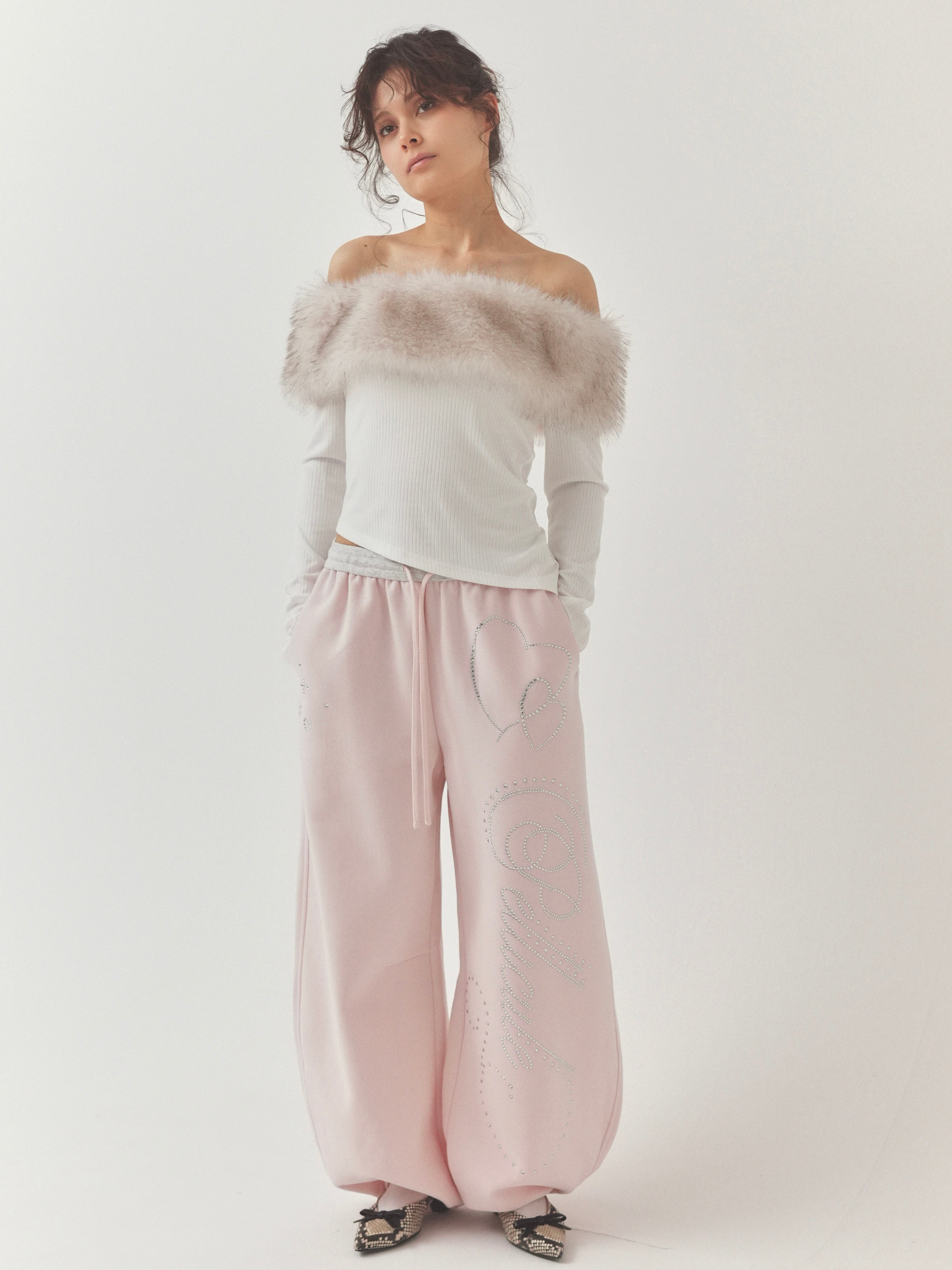 baby fur -  off shoulder