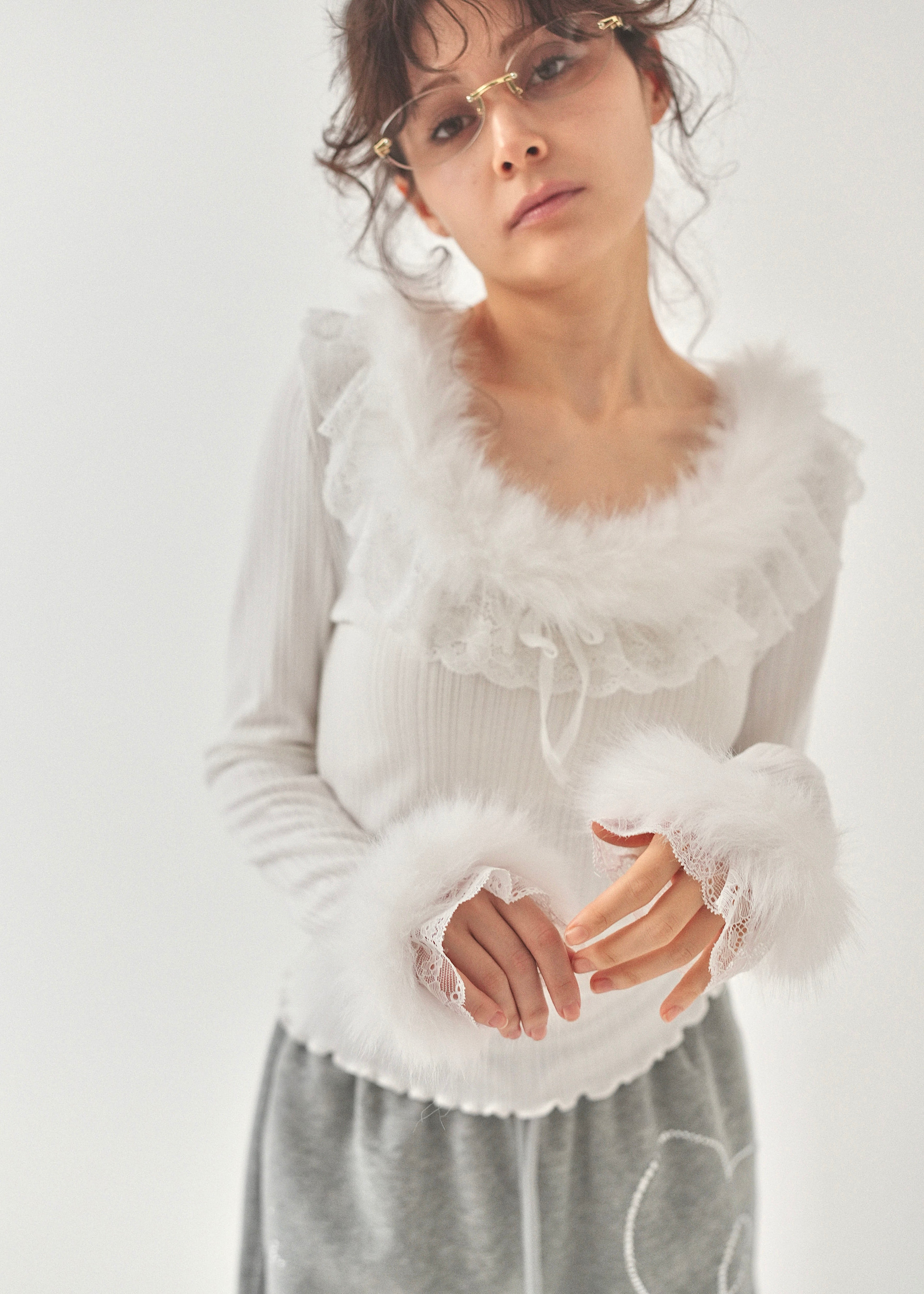 baby fur - lace tops