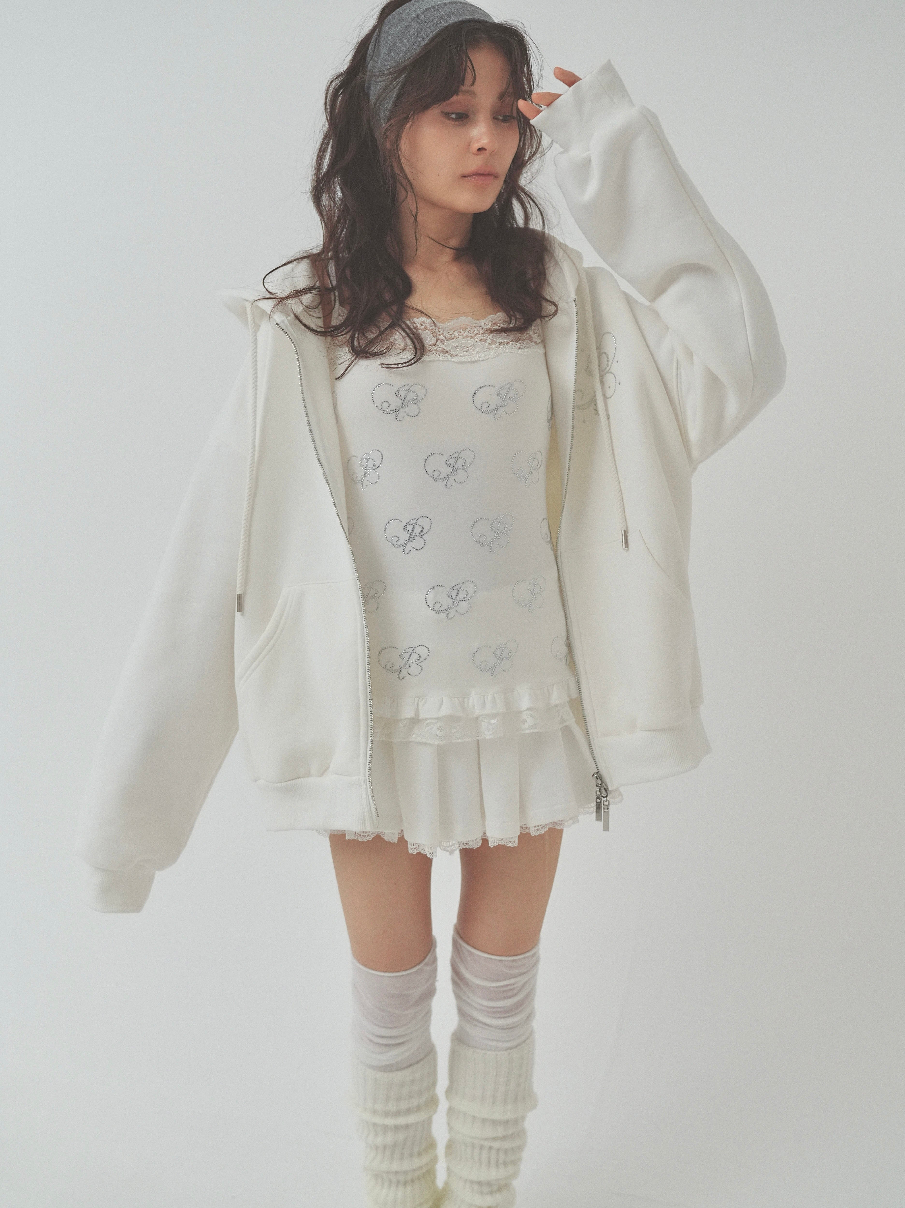 sweat lace pleats skirt｜PELLICULE | ぺリキュール