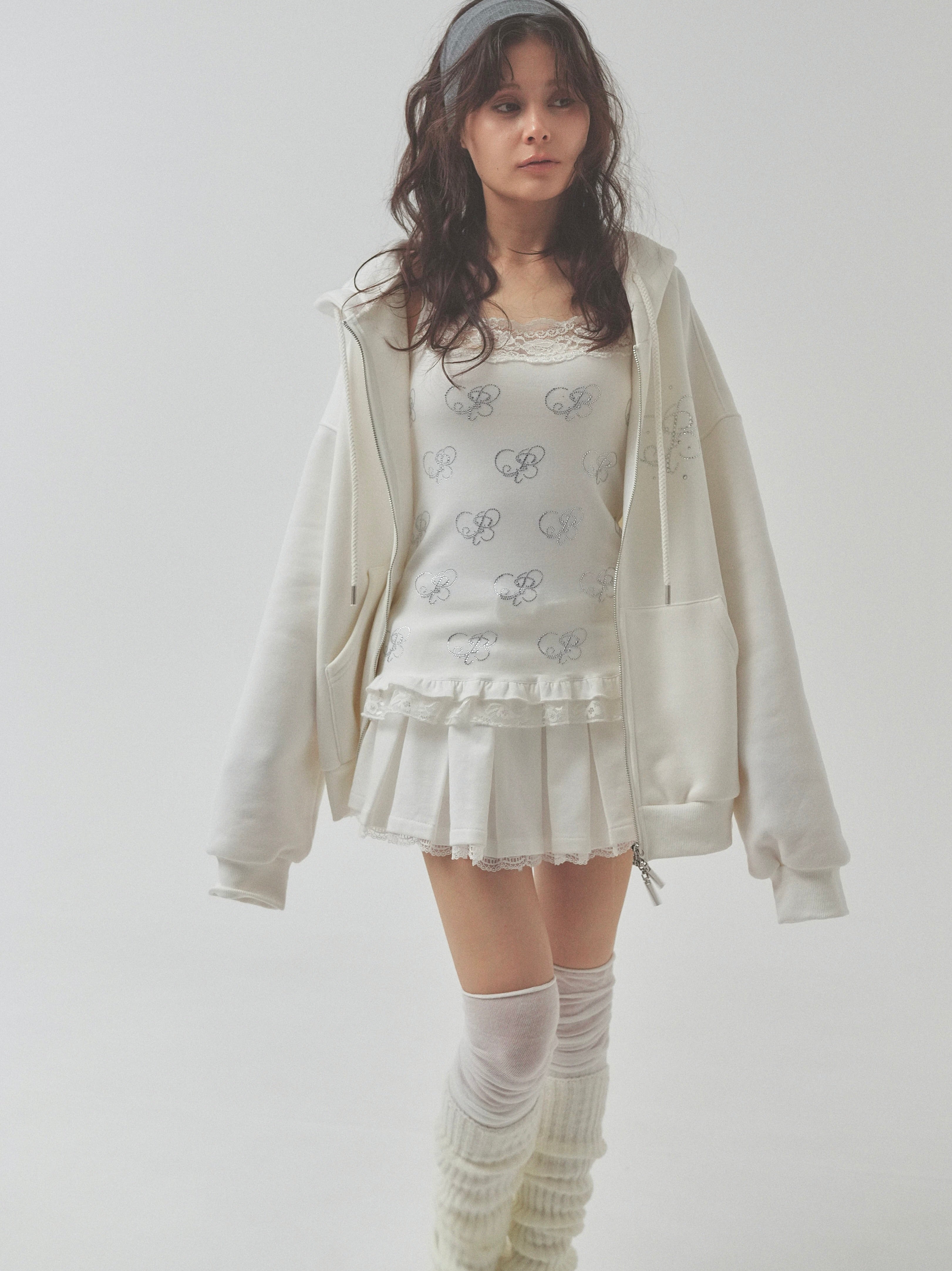 sweat lace pleats skirt｜PELLICULE | ぺリキュール