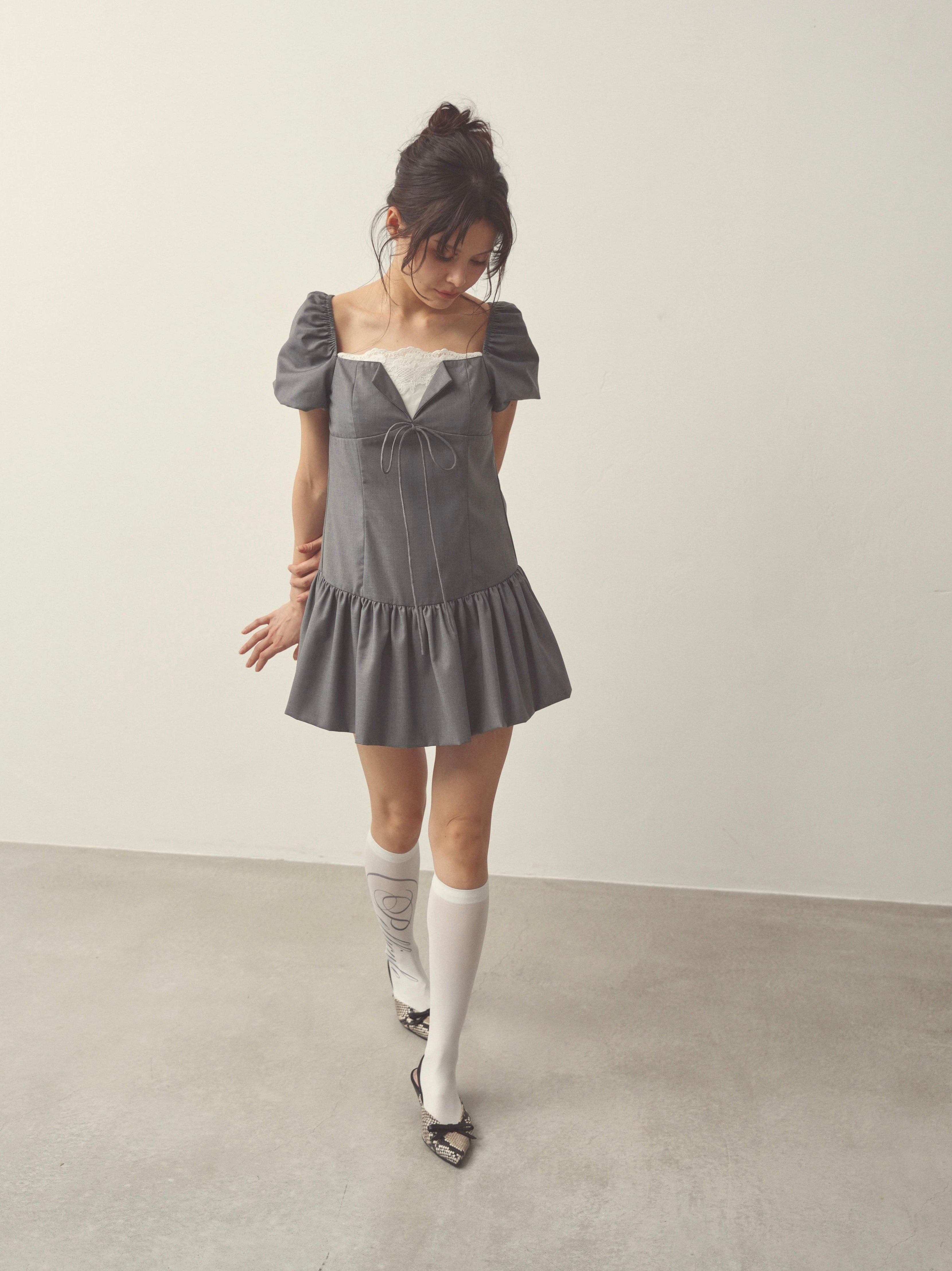 pointlace puff onepiece