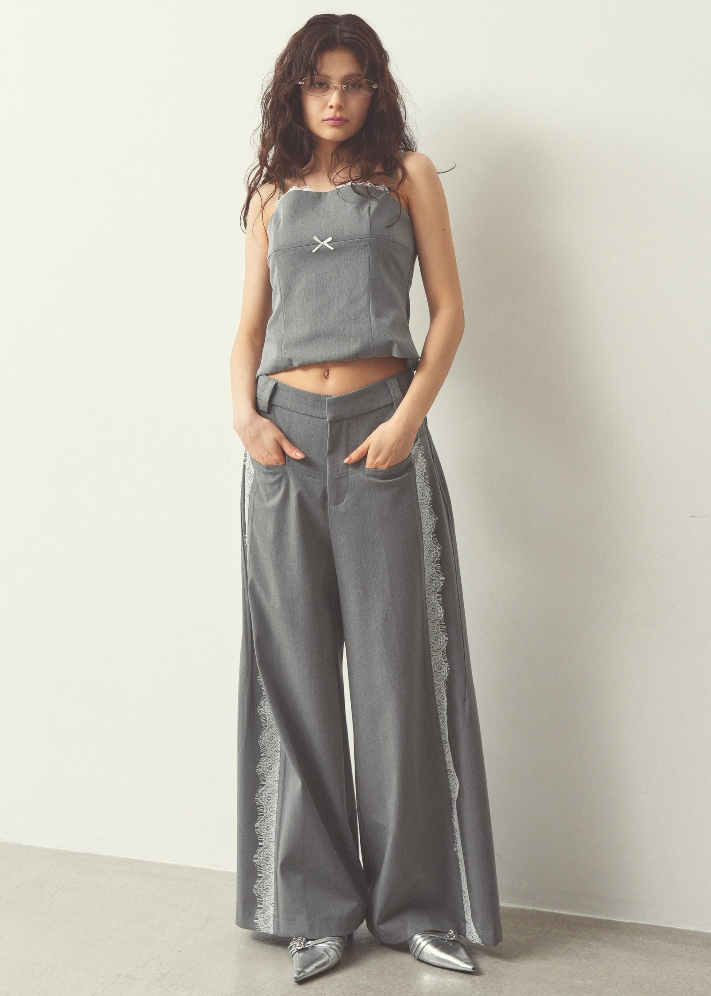 point lace pants