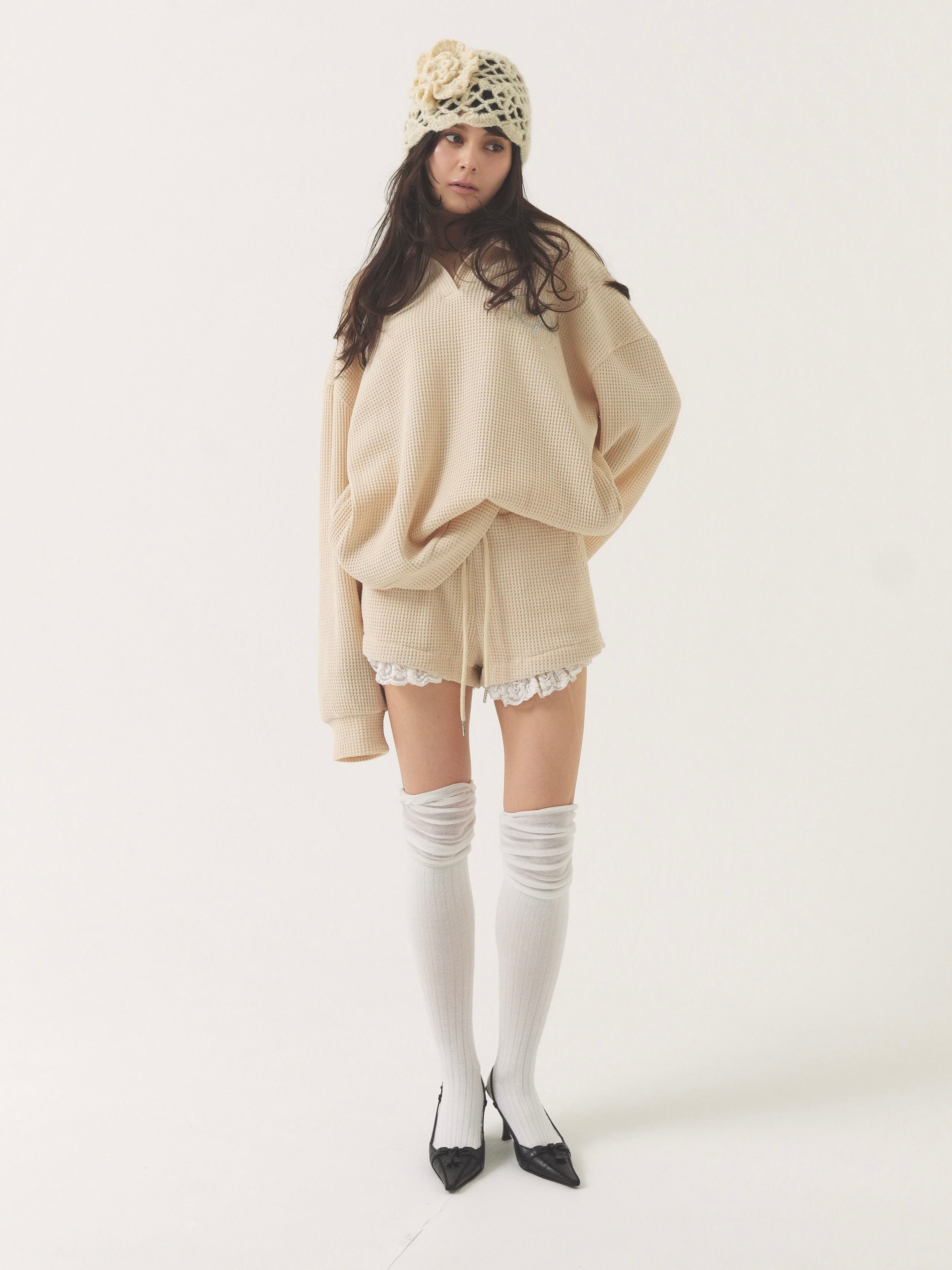 PELLICULE waffle collartops ペリキュール waffle collar setup｜PELLICULE | ぺリキュール