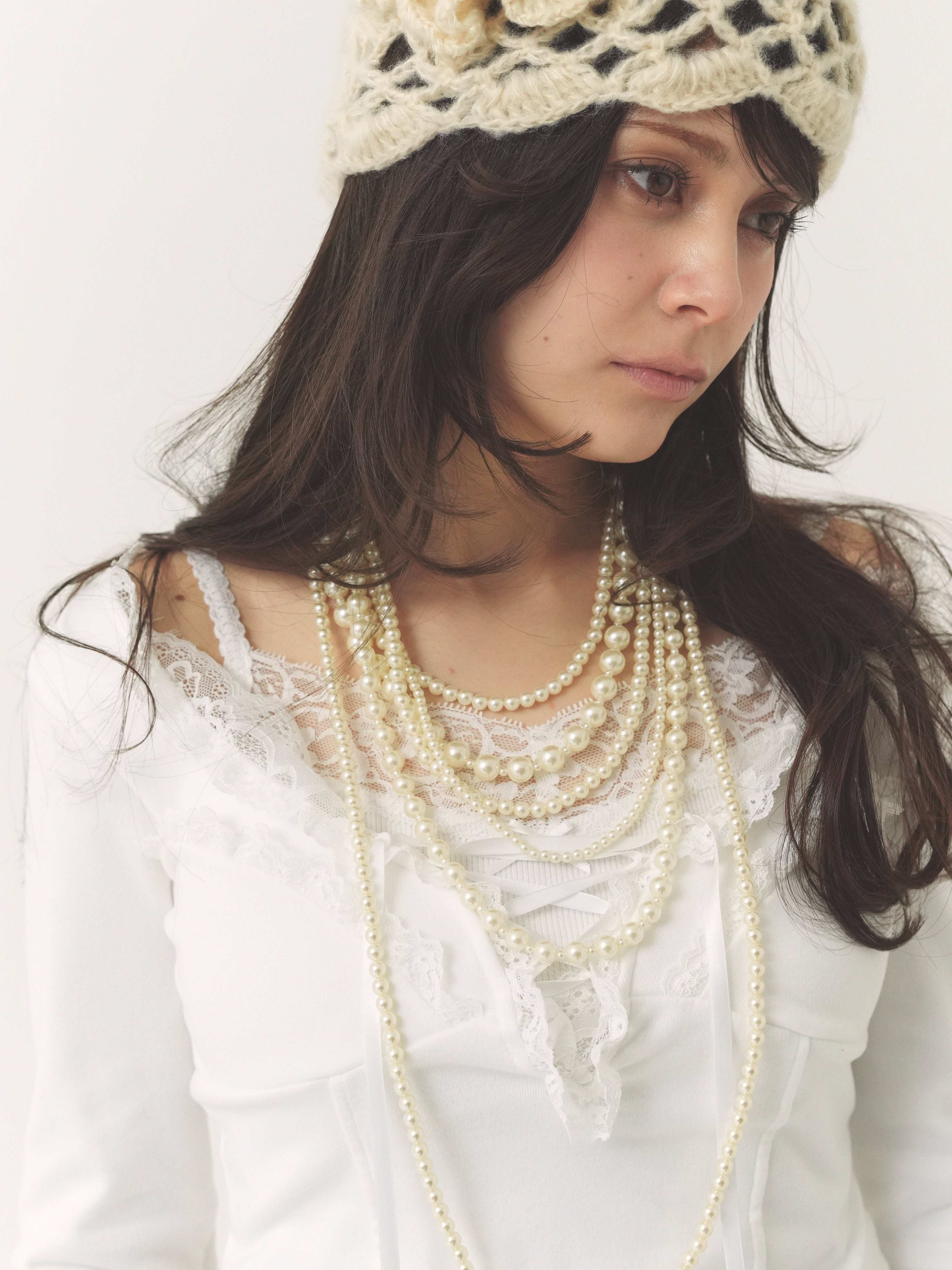 multi-strand pearl necklace