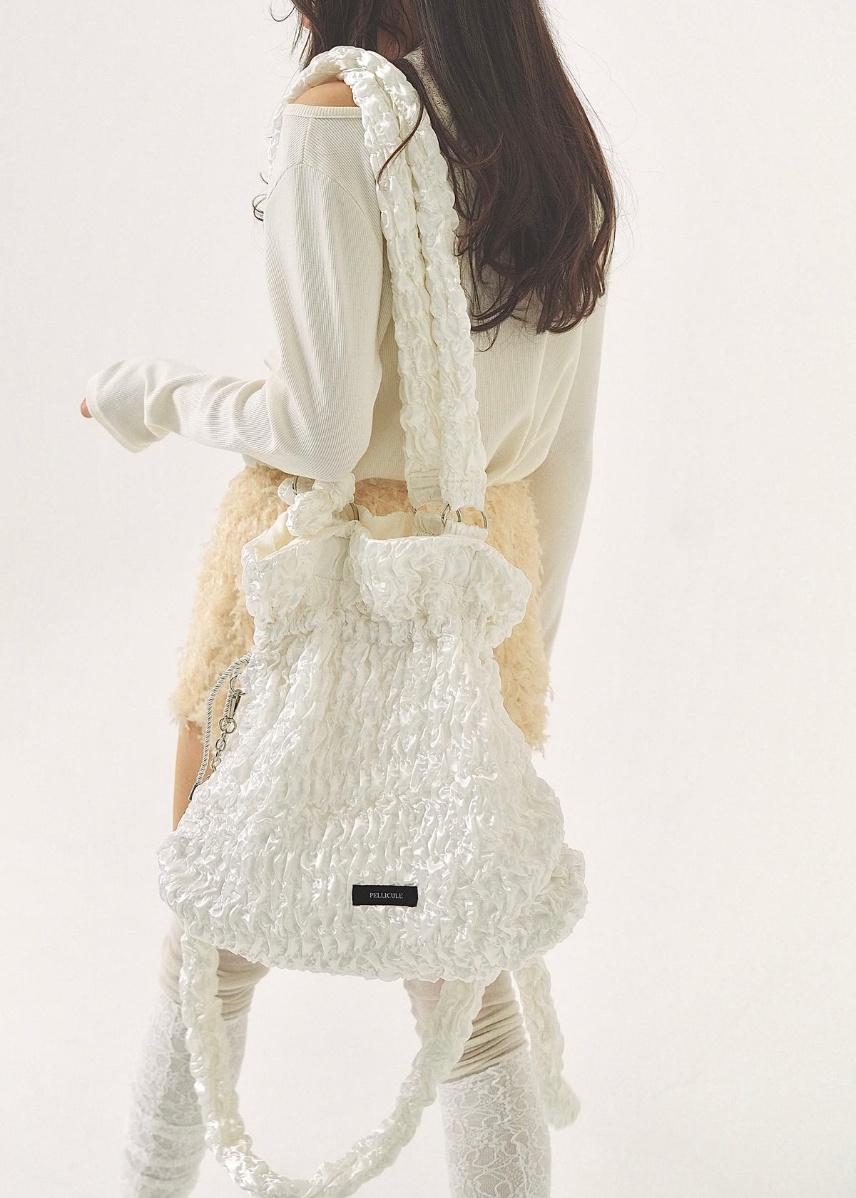 cream gather bag｜PELLICULE | ぺリキュール