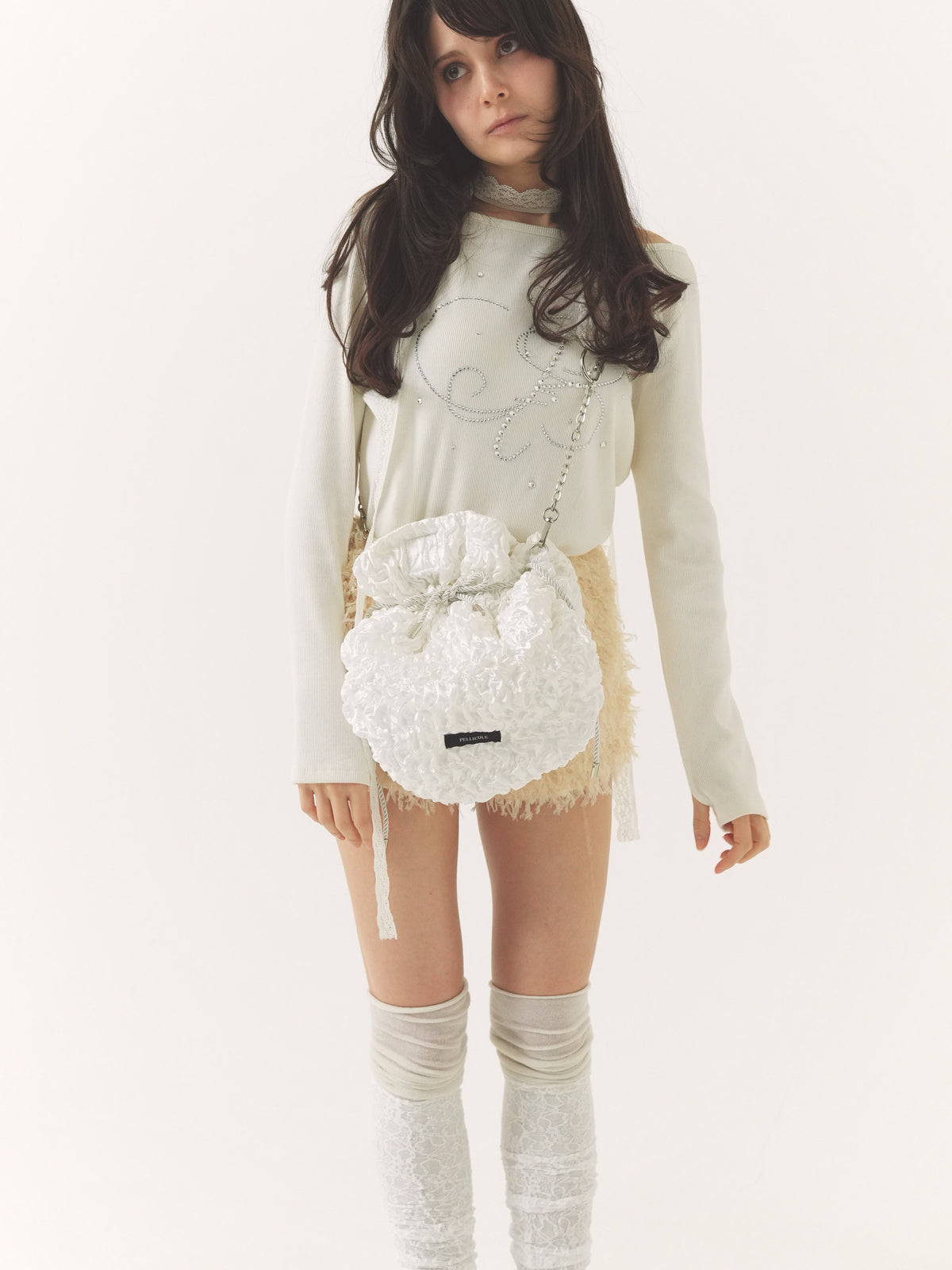 cream gather bag｜PELLICULE | ぺリキュール
