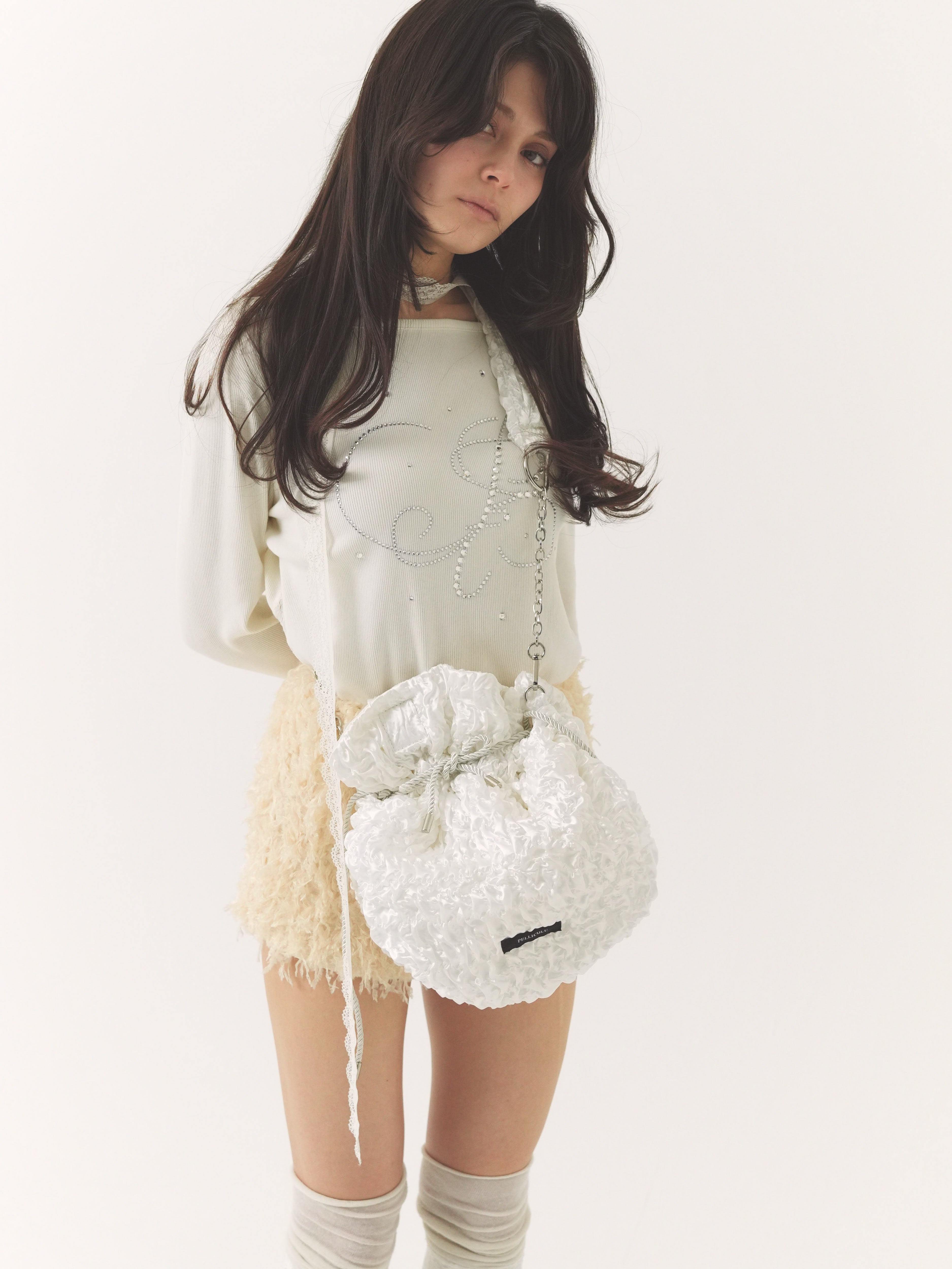 cream gather bag｜PELLICULE | ぺリキュール