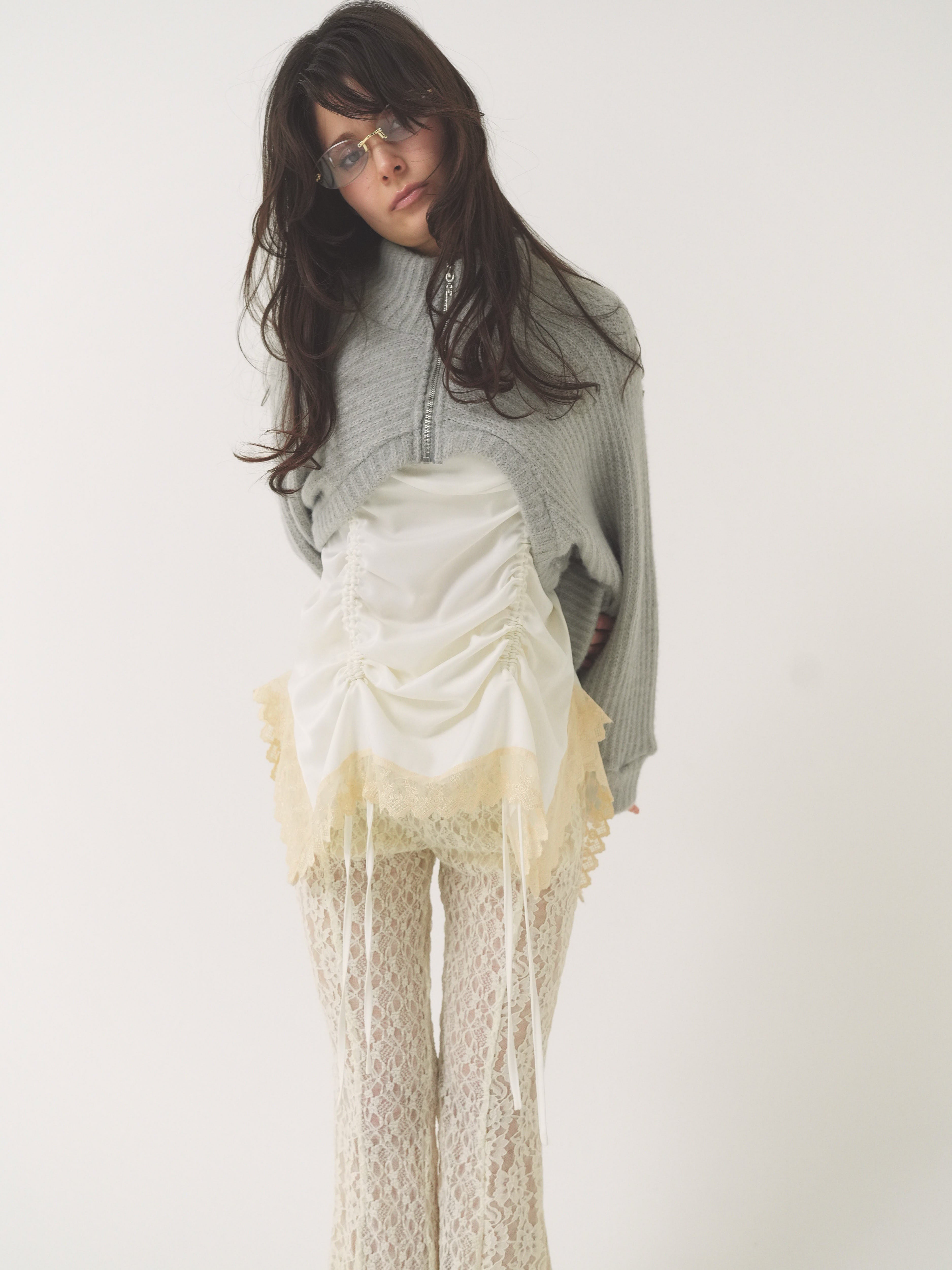 satin gather mini op