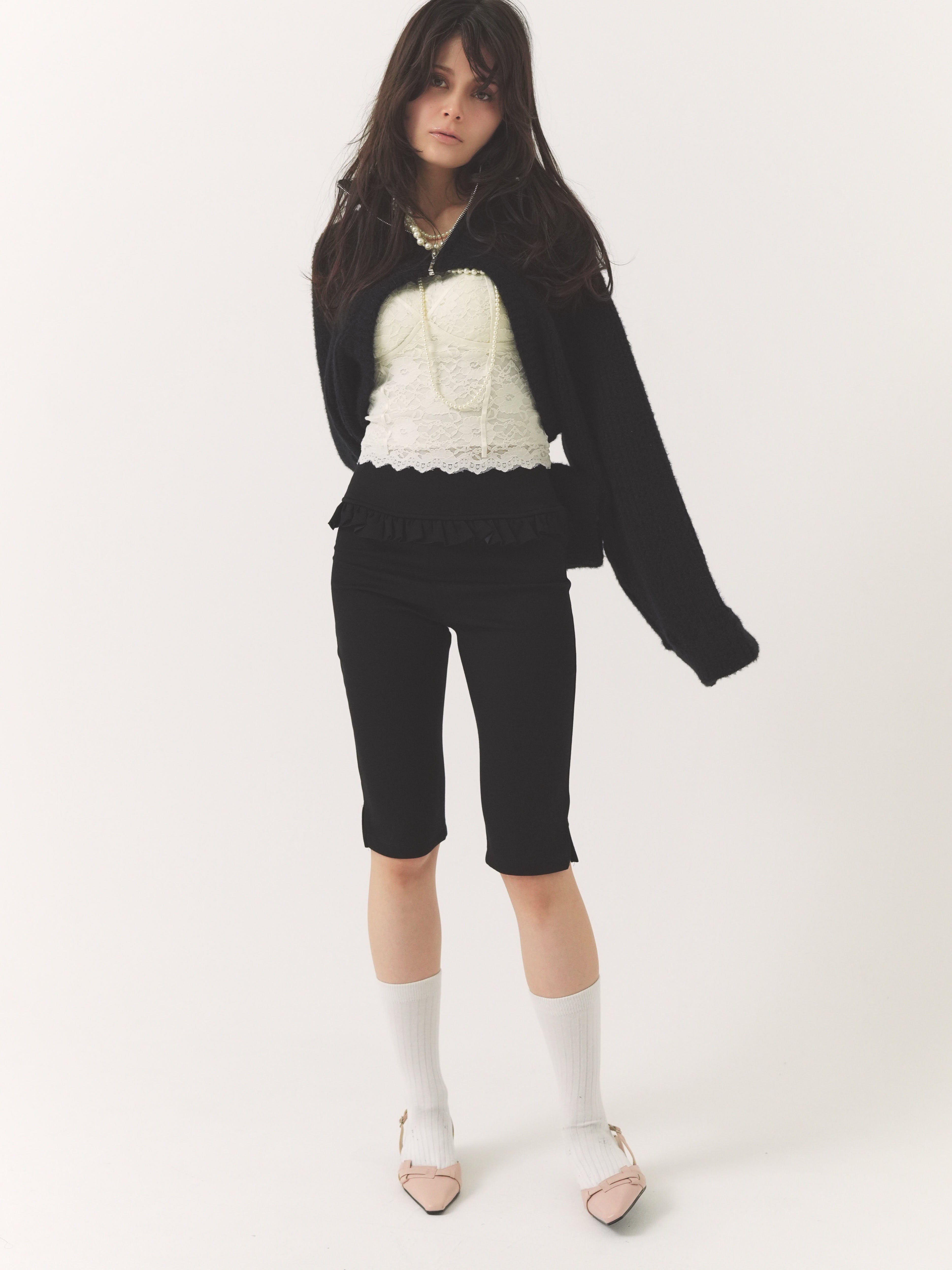 ruffled capripants｜PELLICULE | ぺリキュール