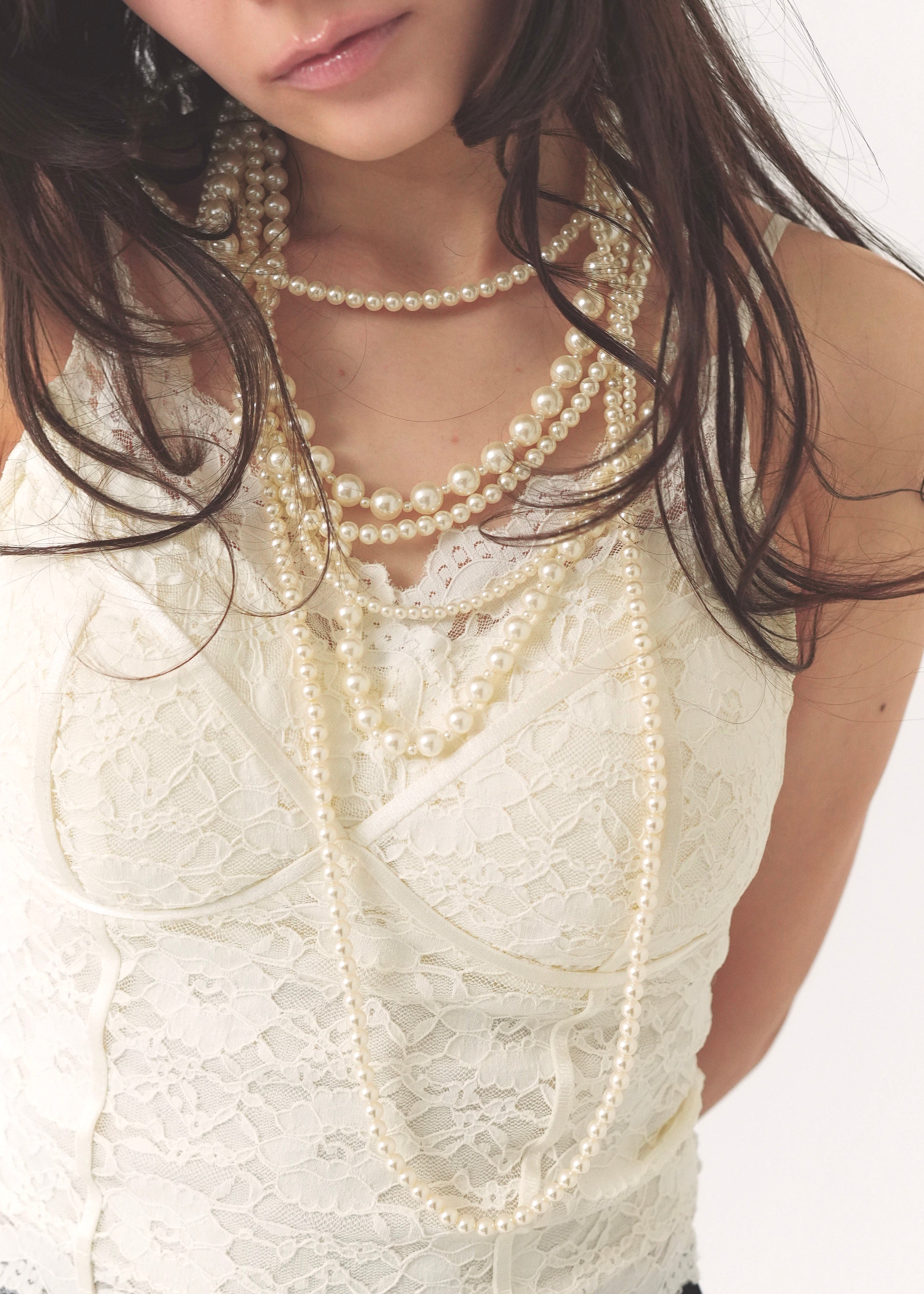 multi-strand pearl necklace