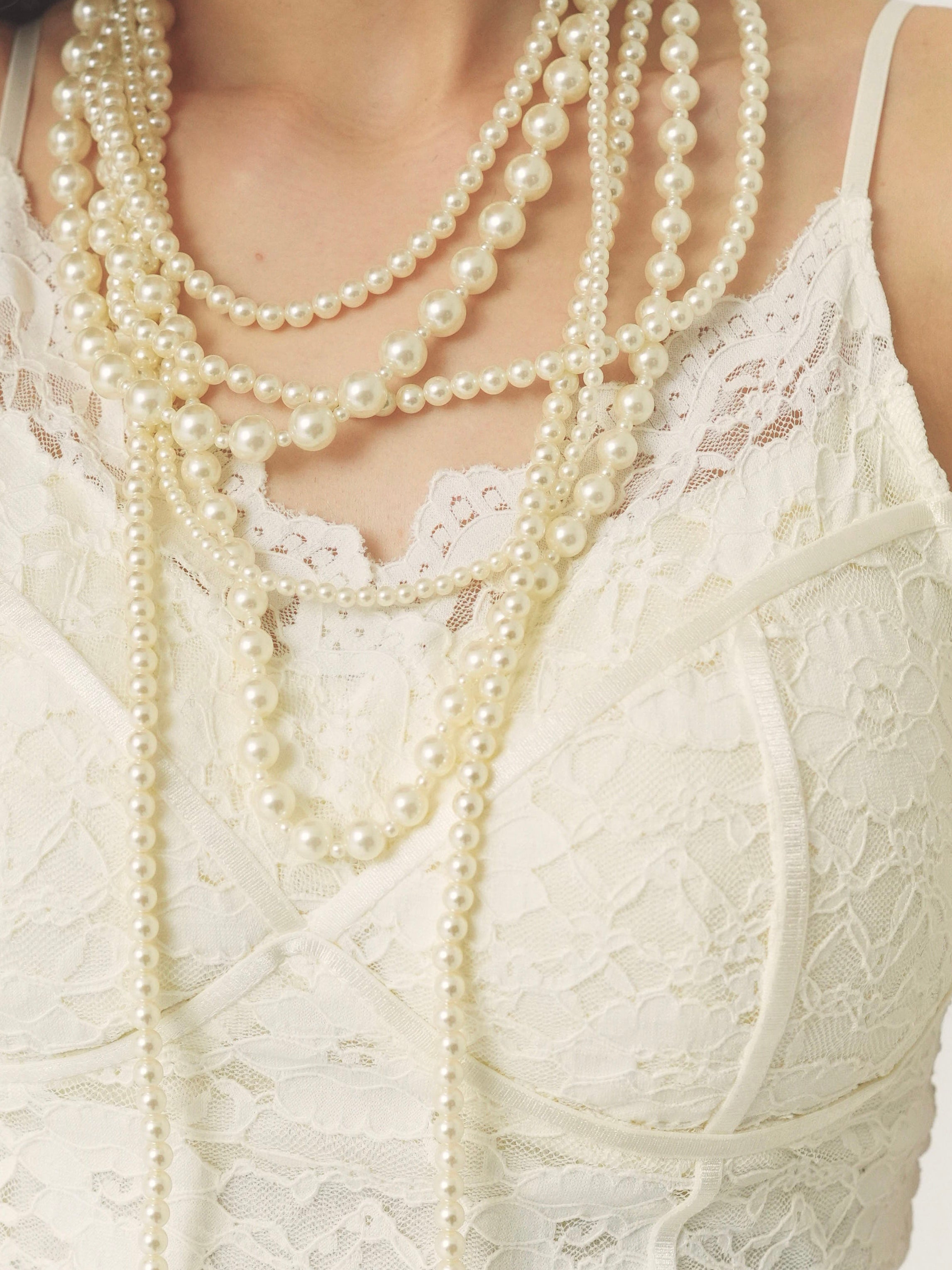 multi-strand pearl necklace