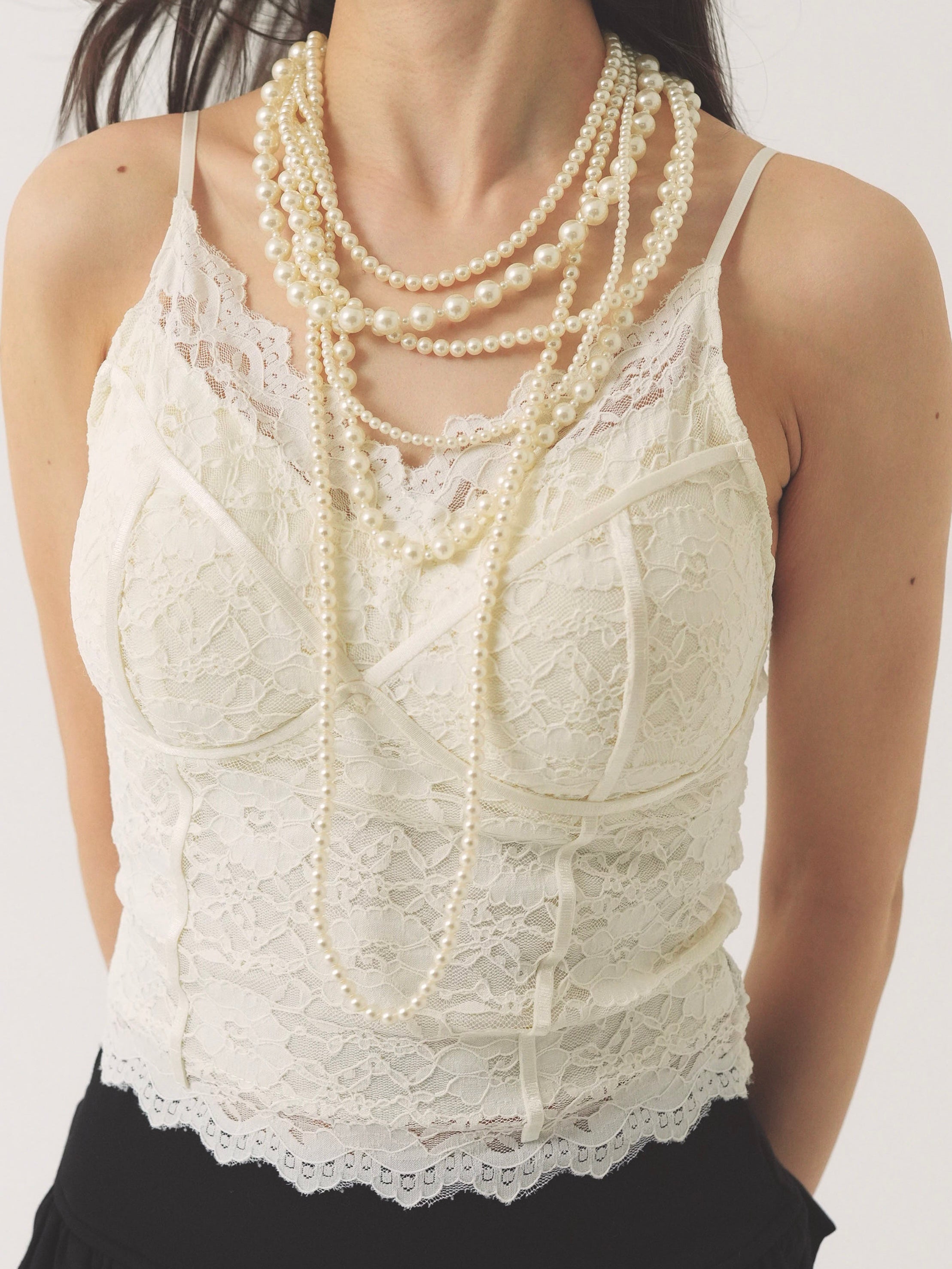 multi-strand pearl necklace