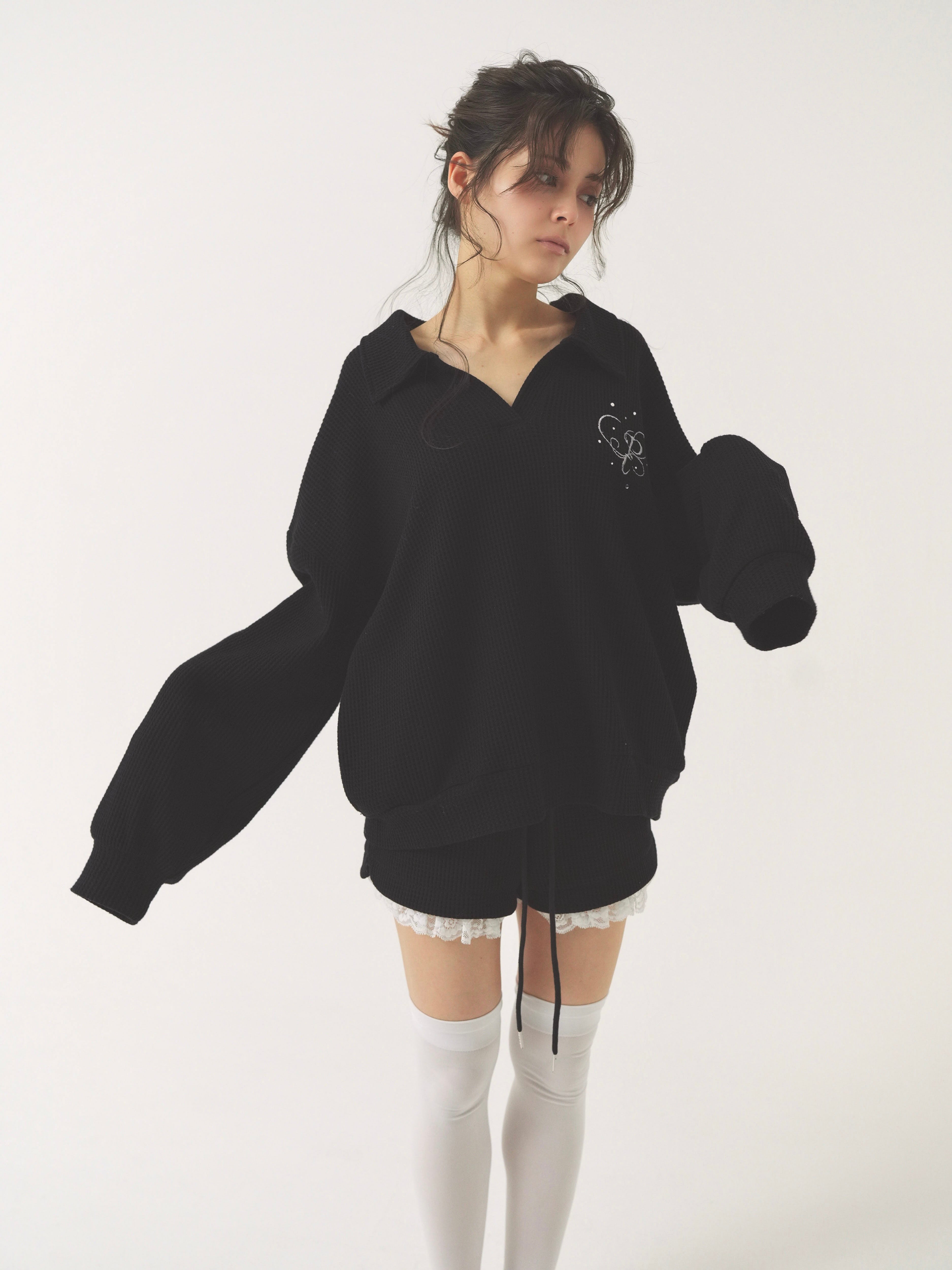 PELLICULE waffle collartops ペリキュール waffle collar setup｜PELLICULE | ぺリキュール