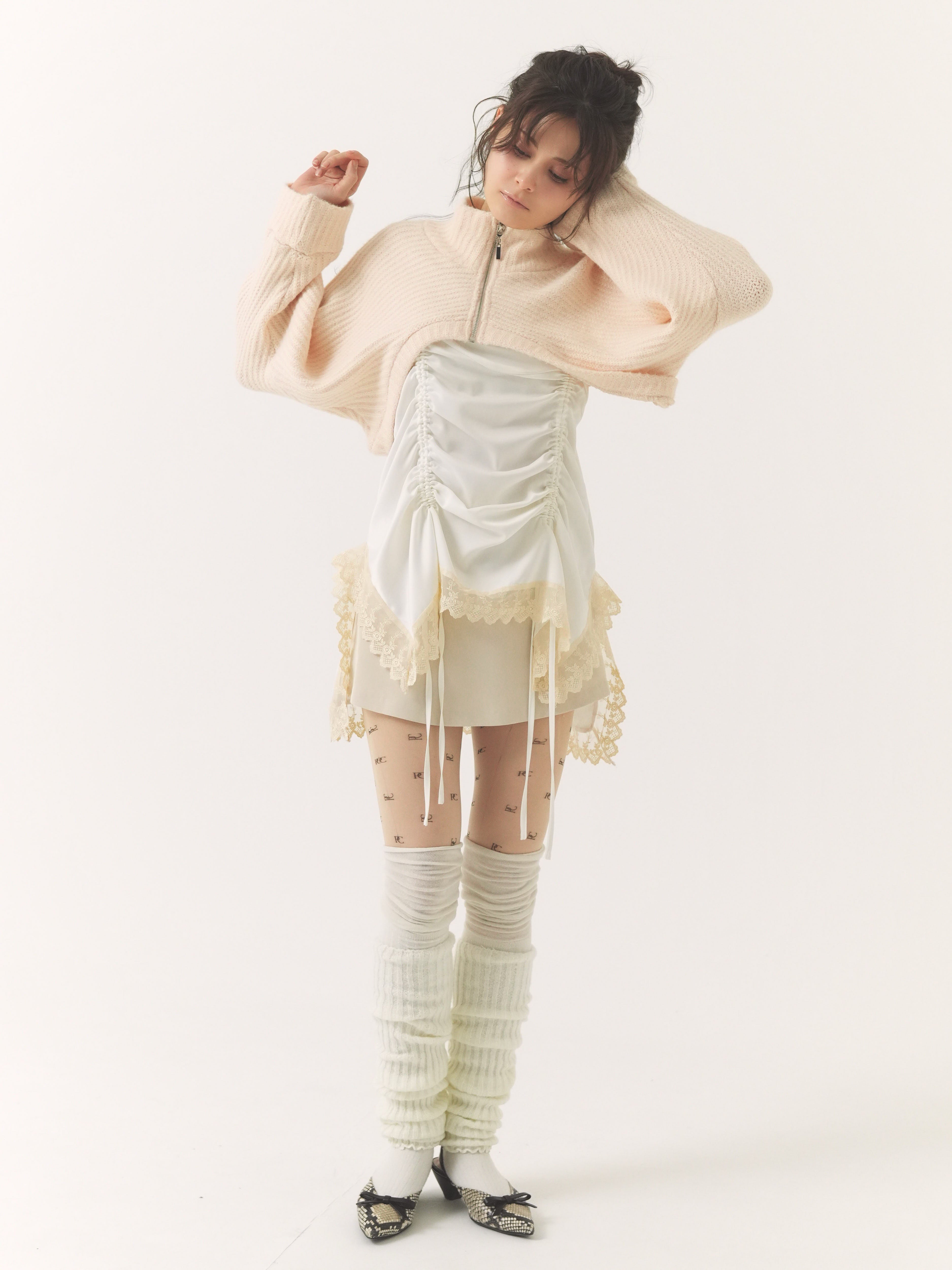 satin gather mini op