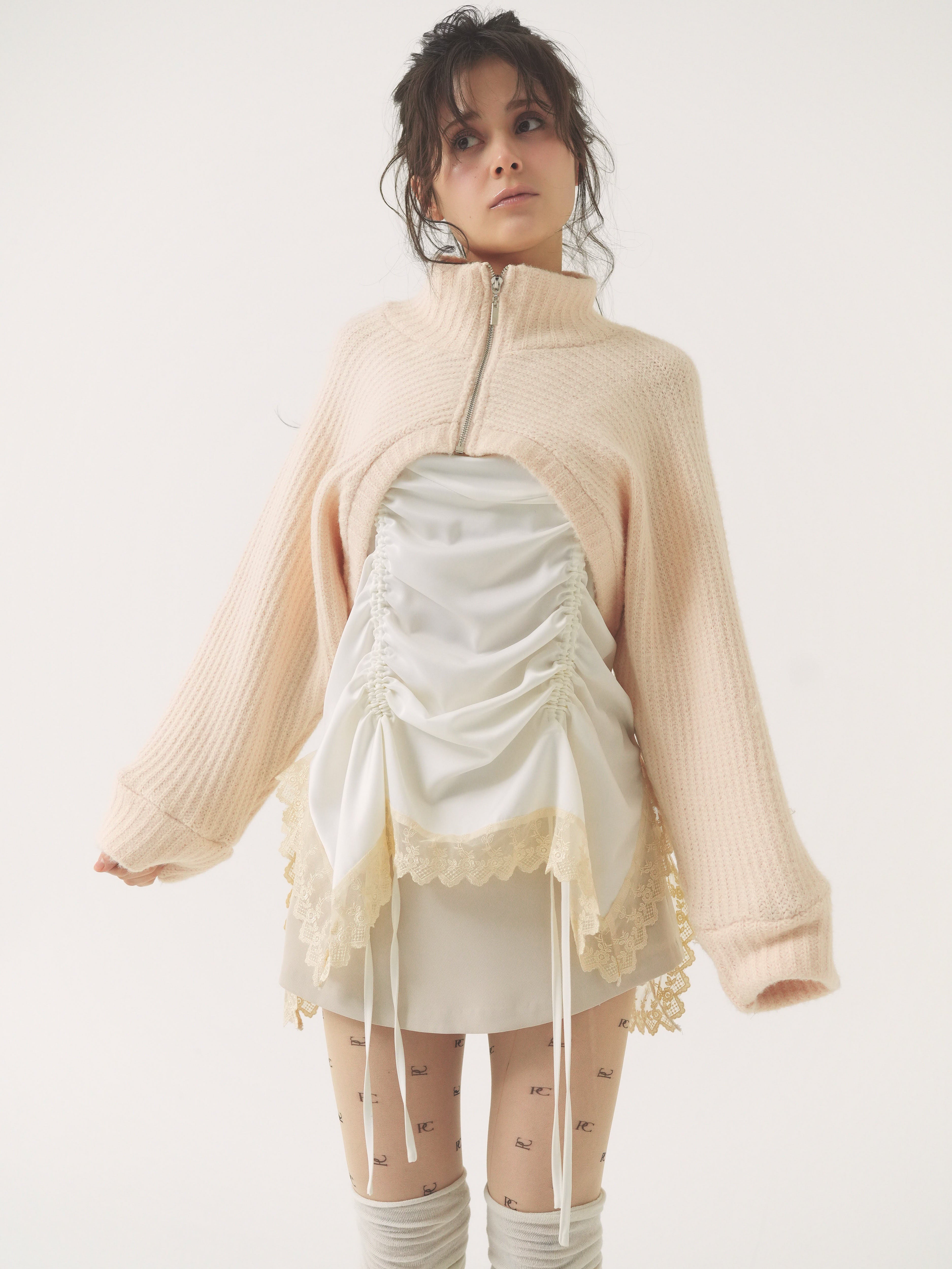 satin gather mini op