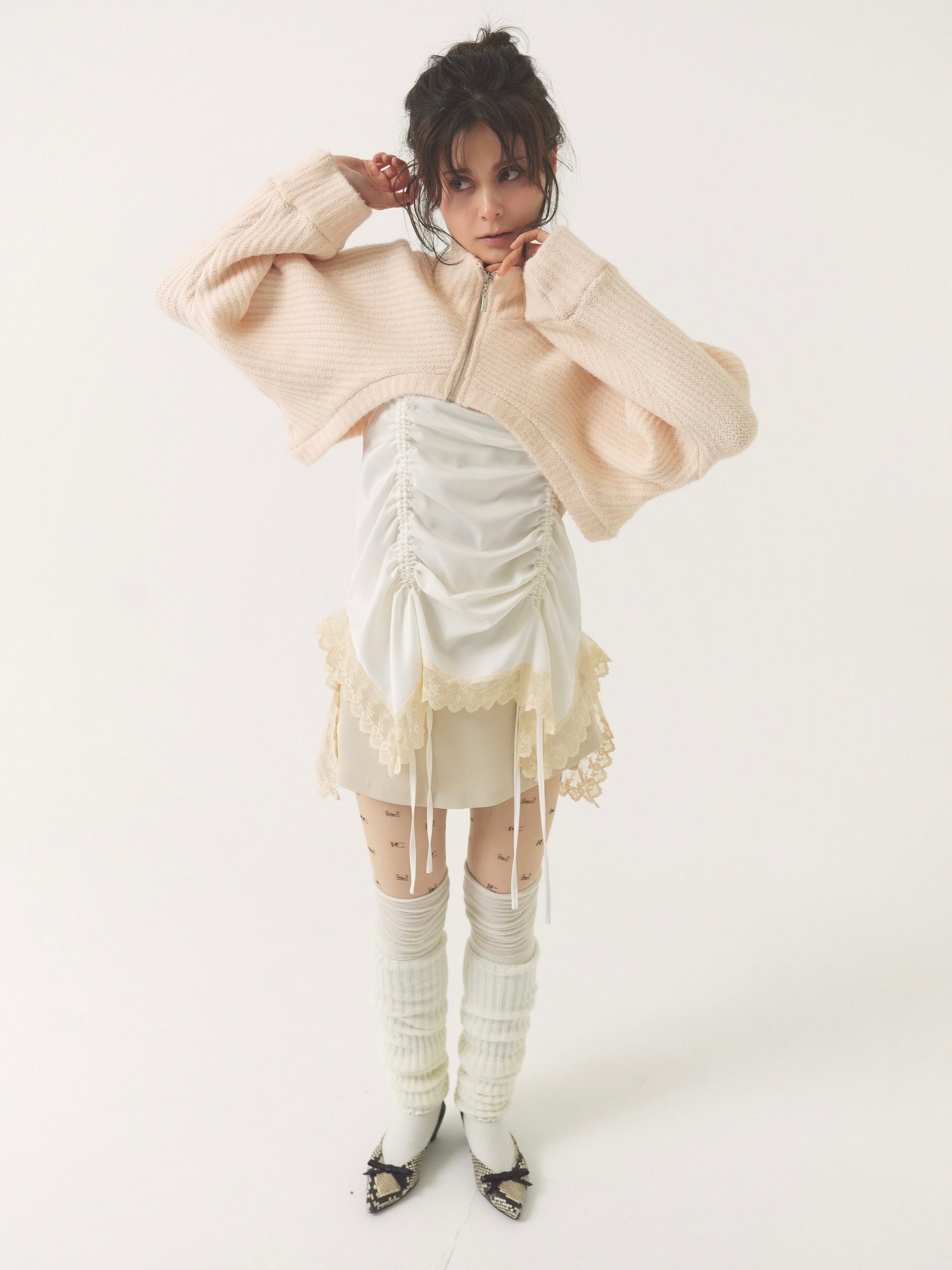 satin gather mini op