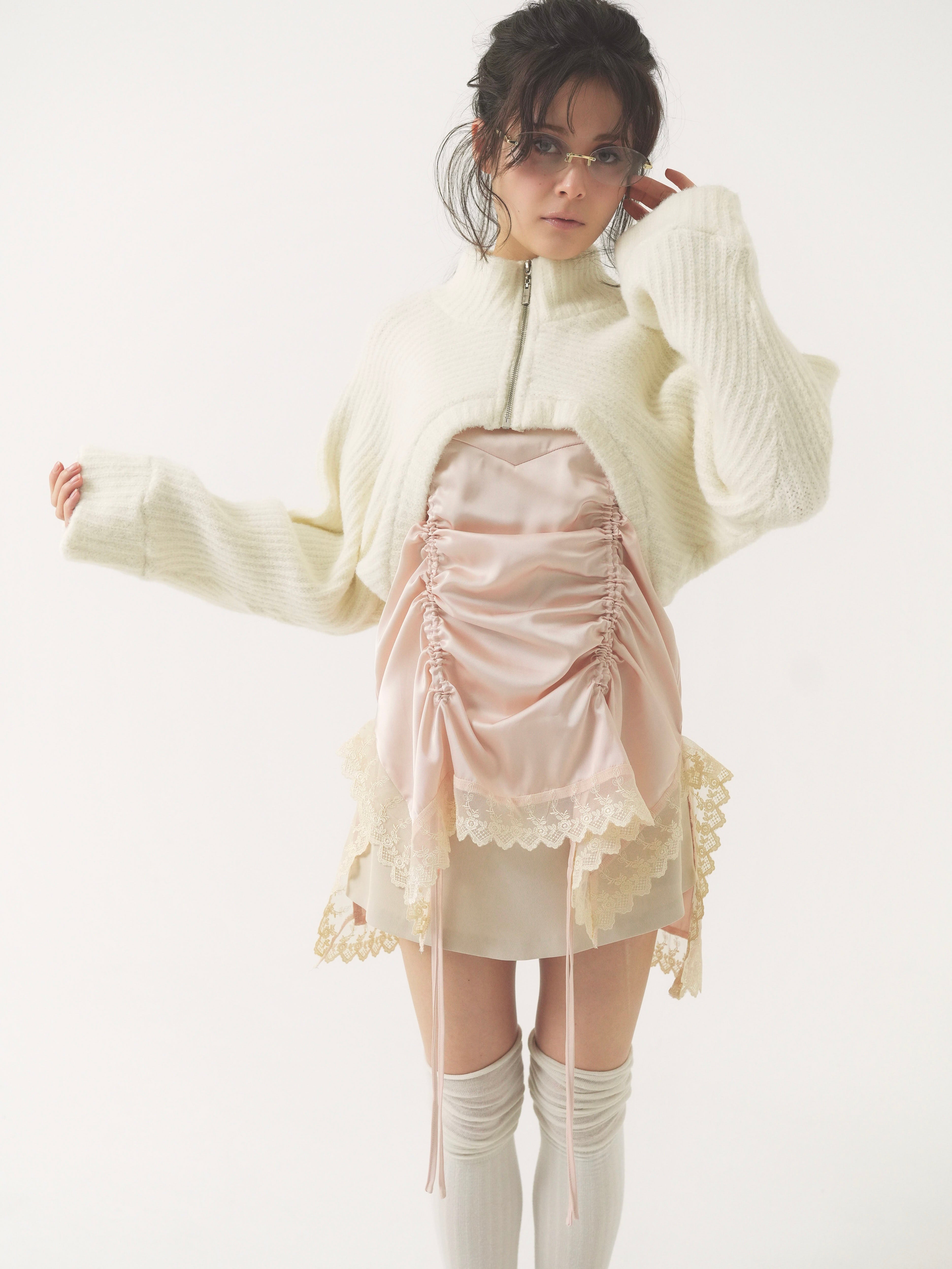 satin gather mini op