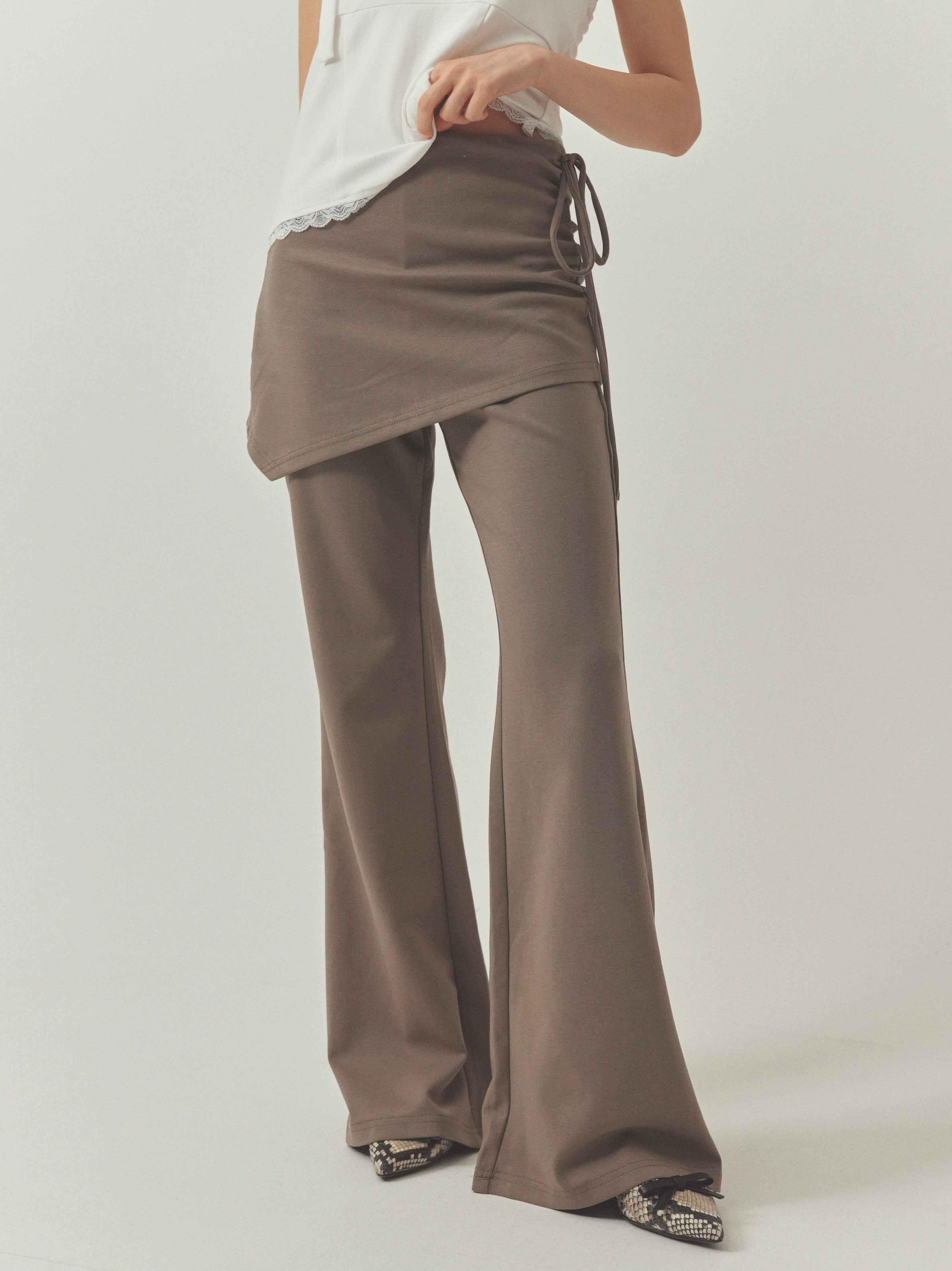 drape layered pants
