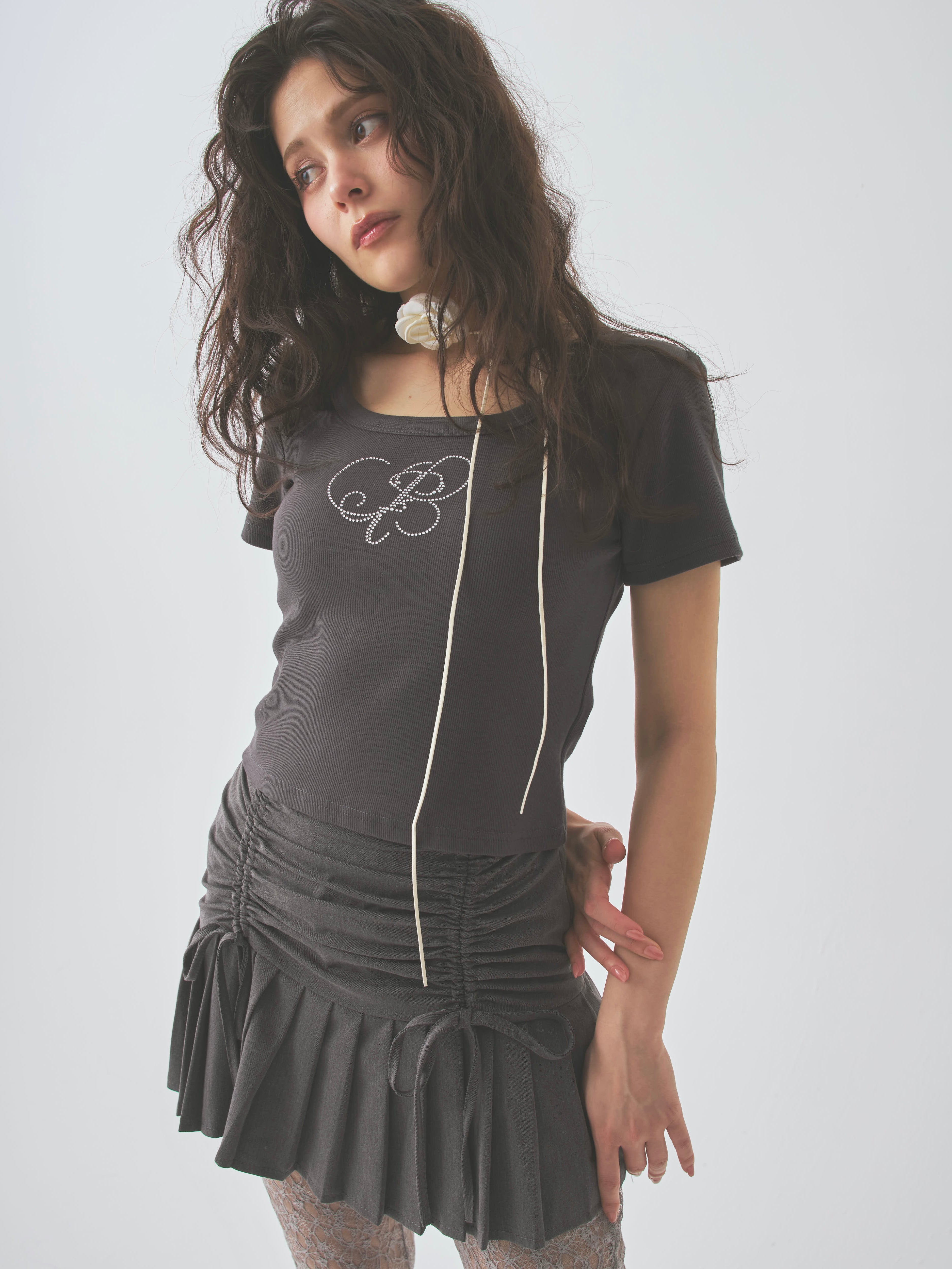 front gather pleats SK