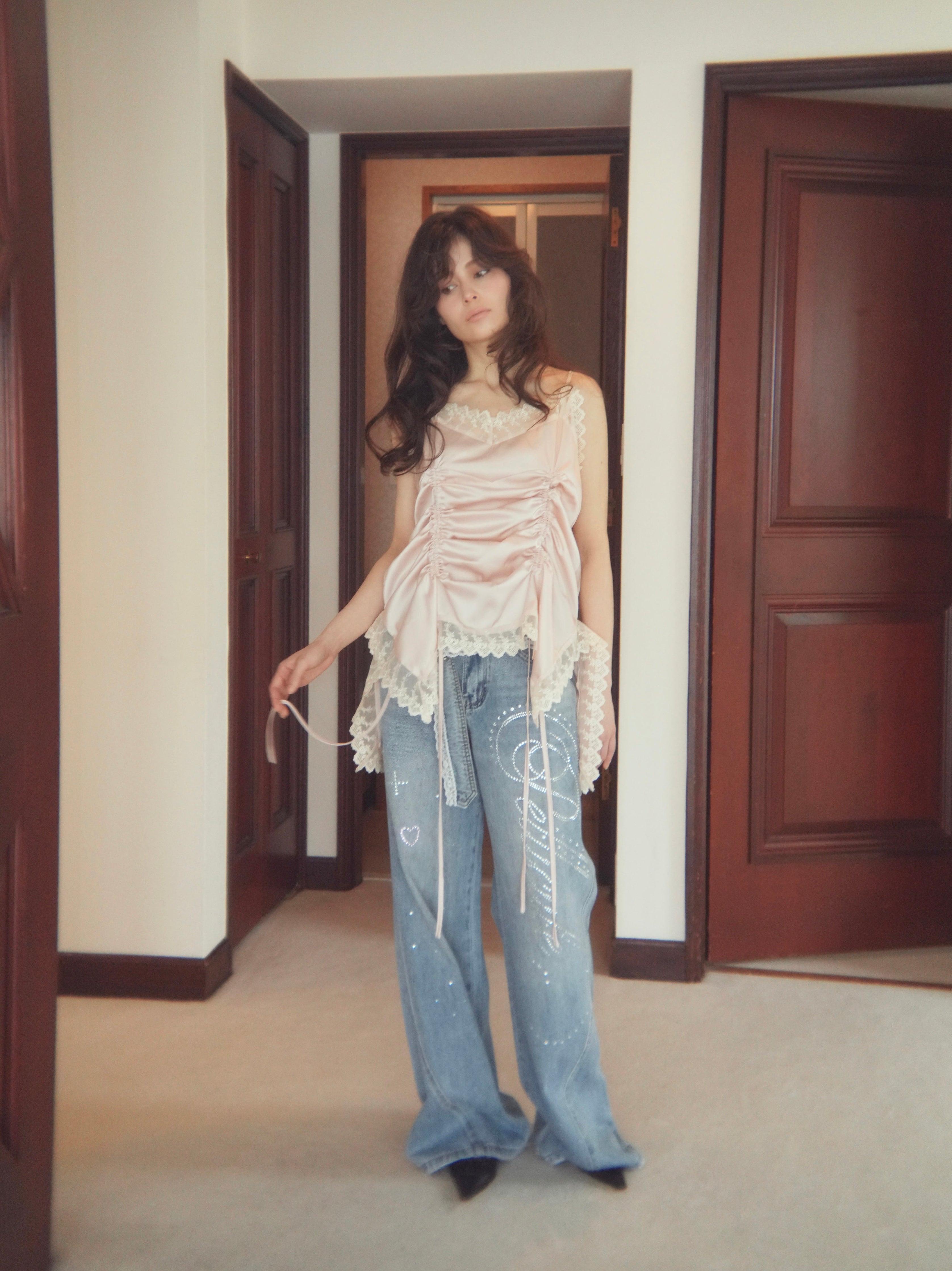 予約】lacybelt motif denim｜PELLICULE | ぺリキュール