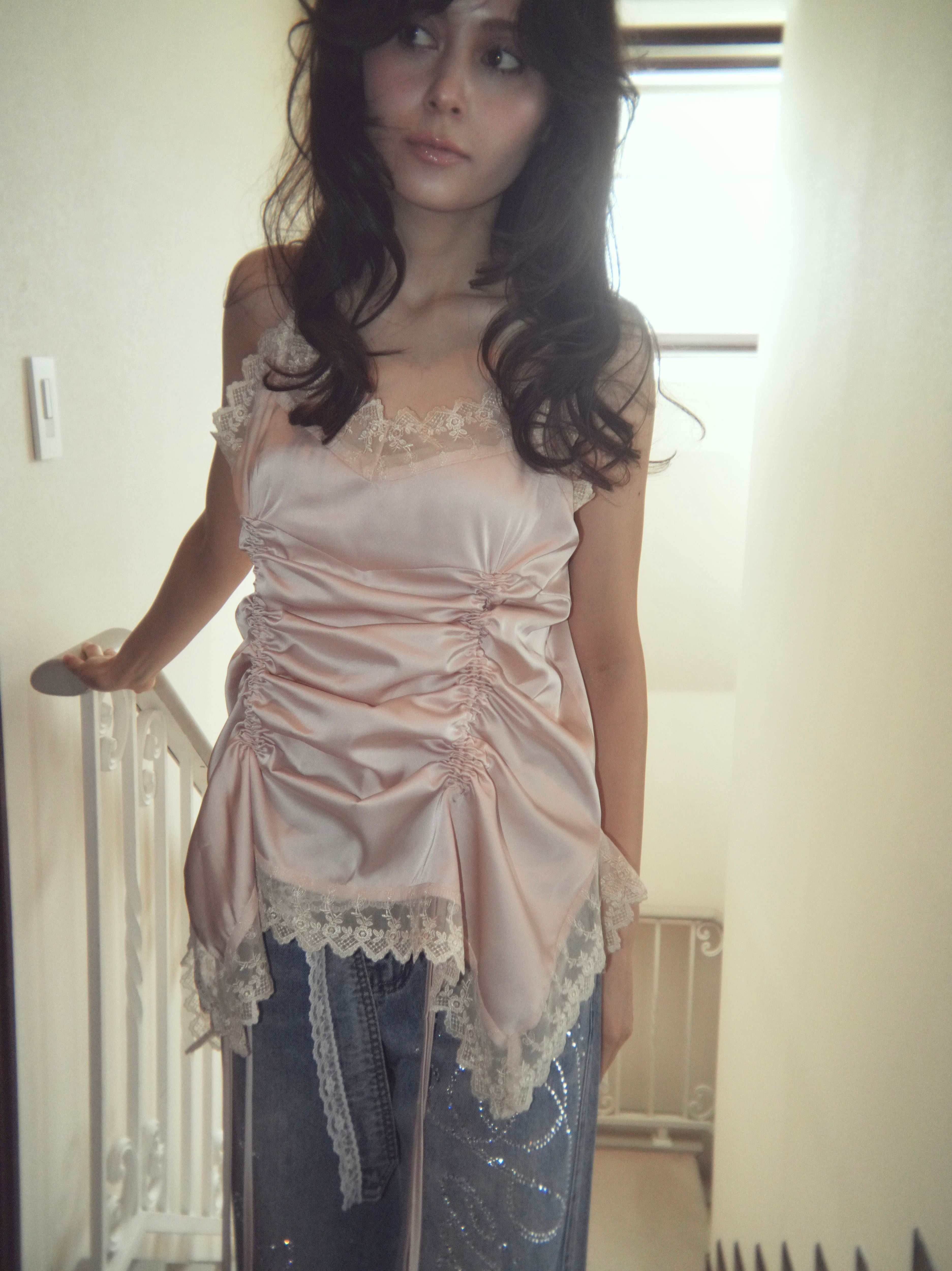 satin gather mini op