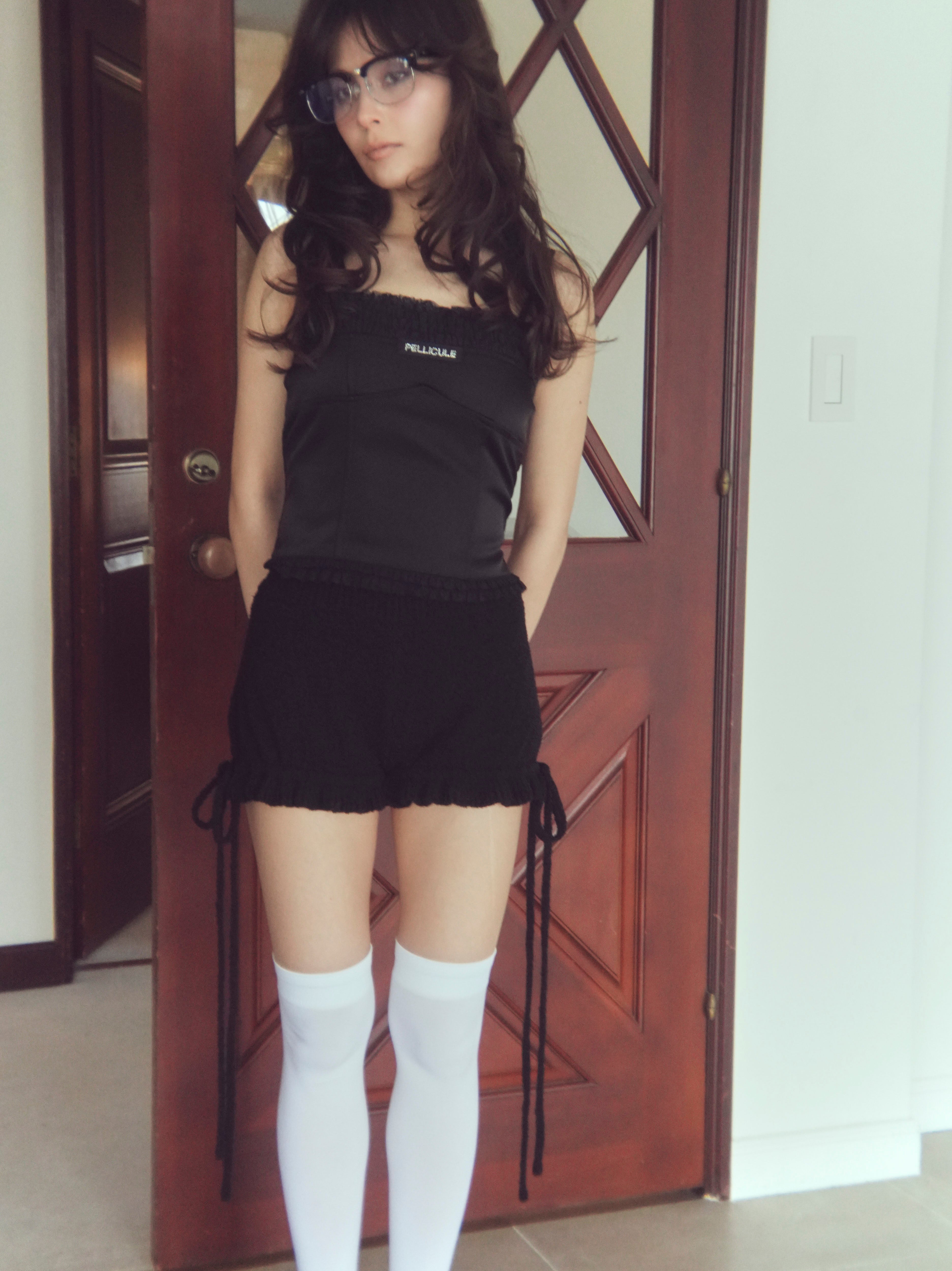 【6/15発送：ドット】frontlace corset camisole