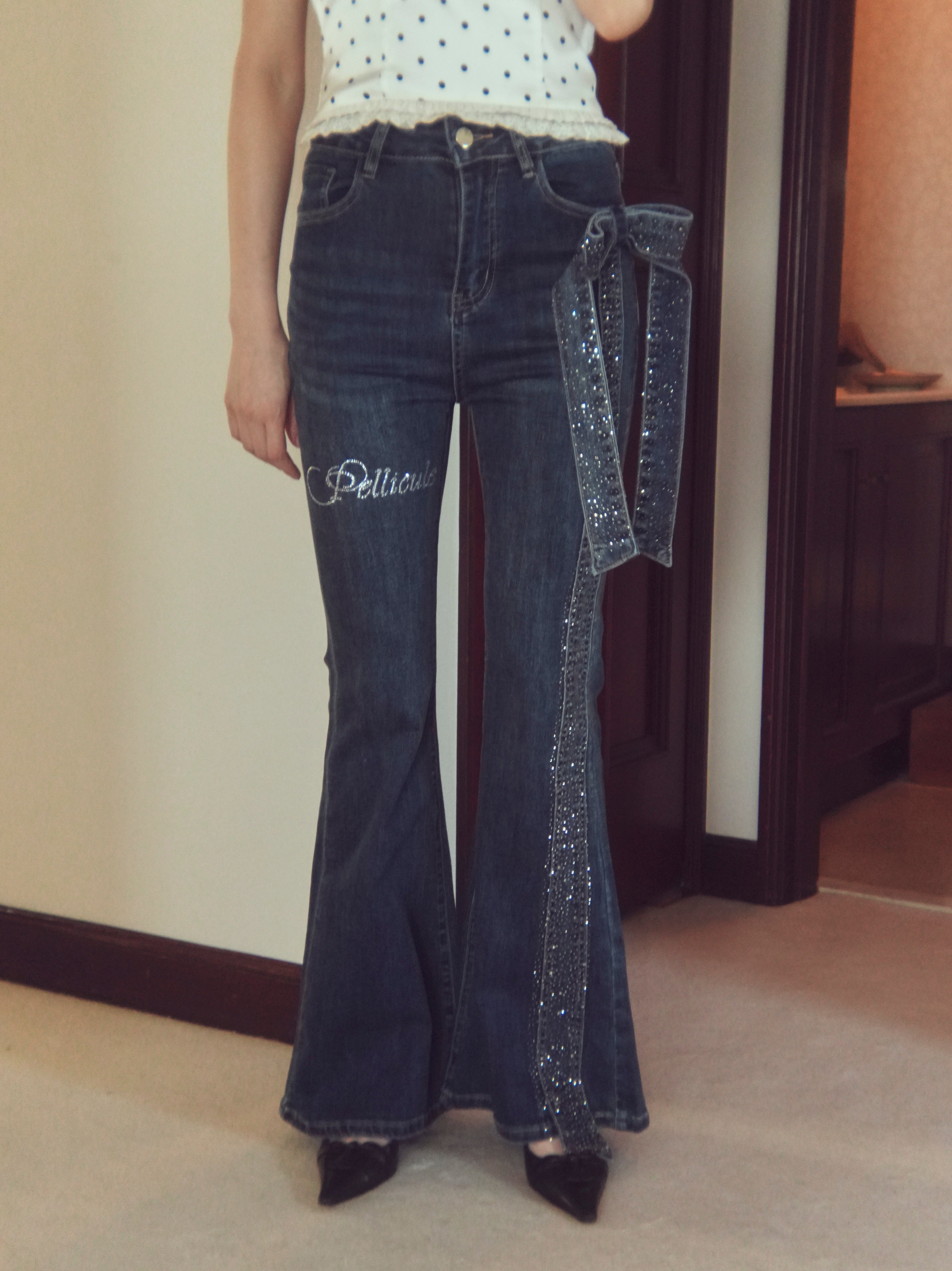 ribbon brilliant denim