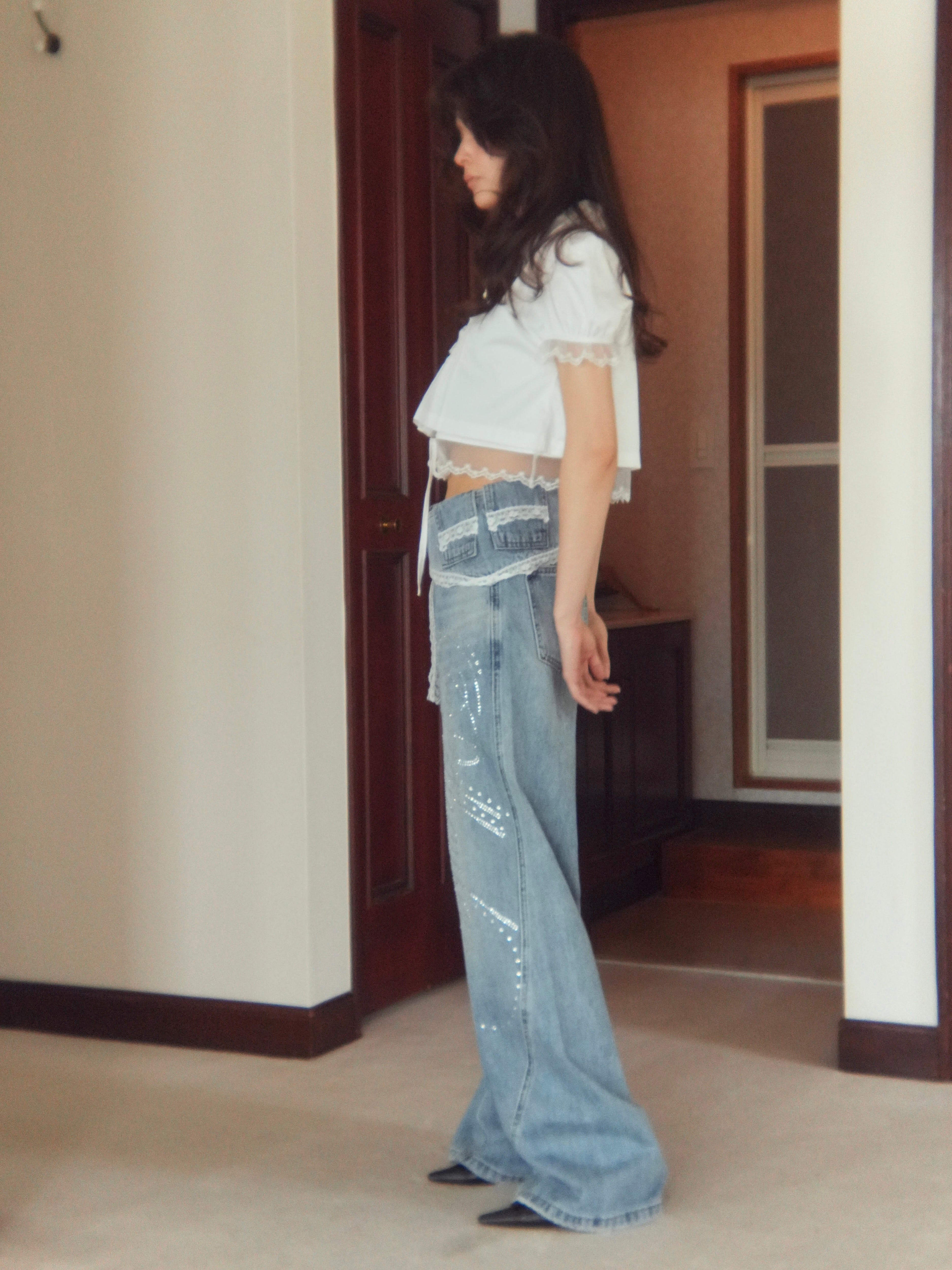 cropped puff blouse｜PELLICULE | ぺリキュール