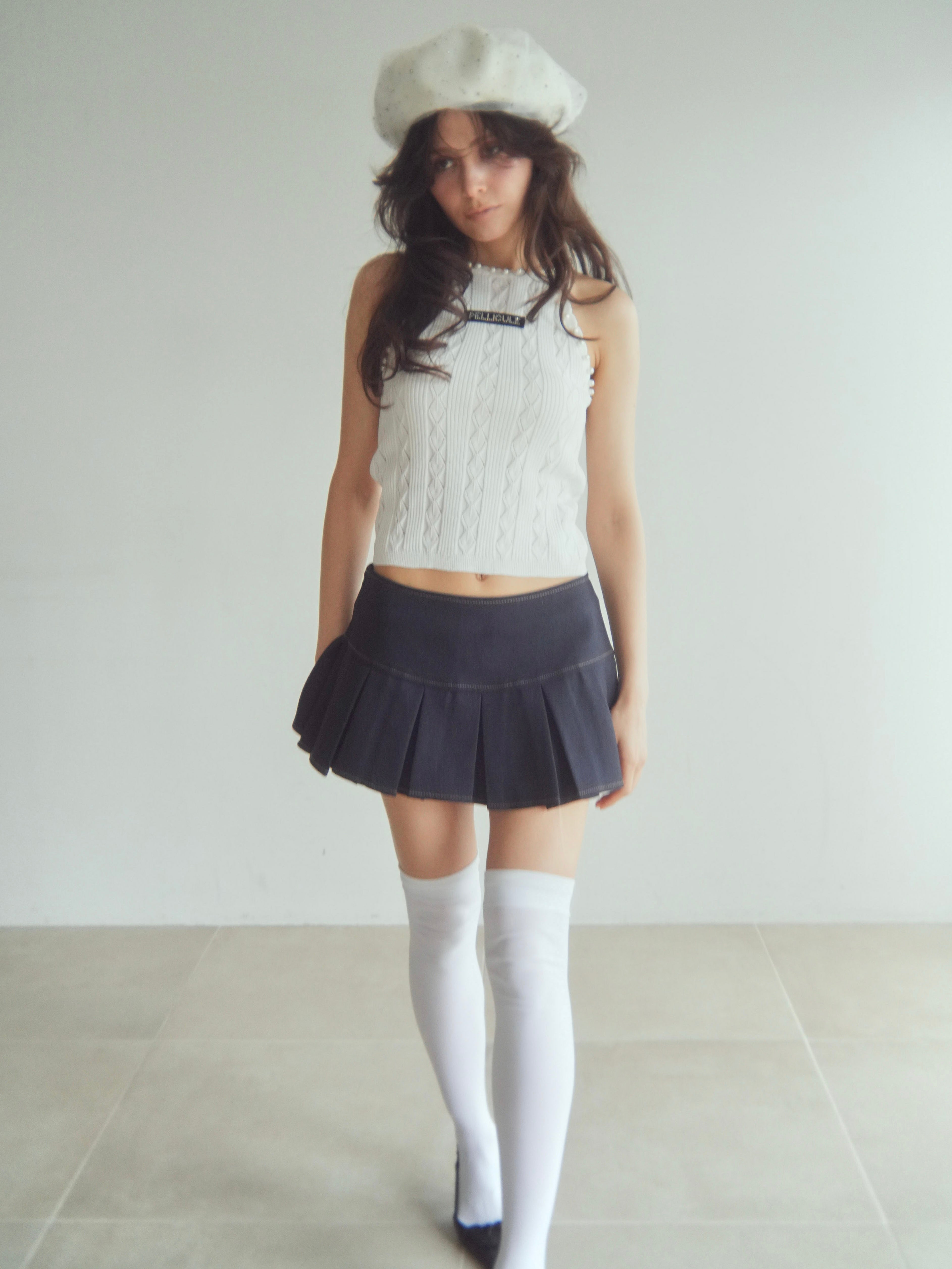 boxpleats mini skirt｜PELLICULE | ぺリキュール