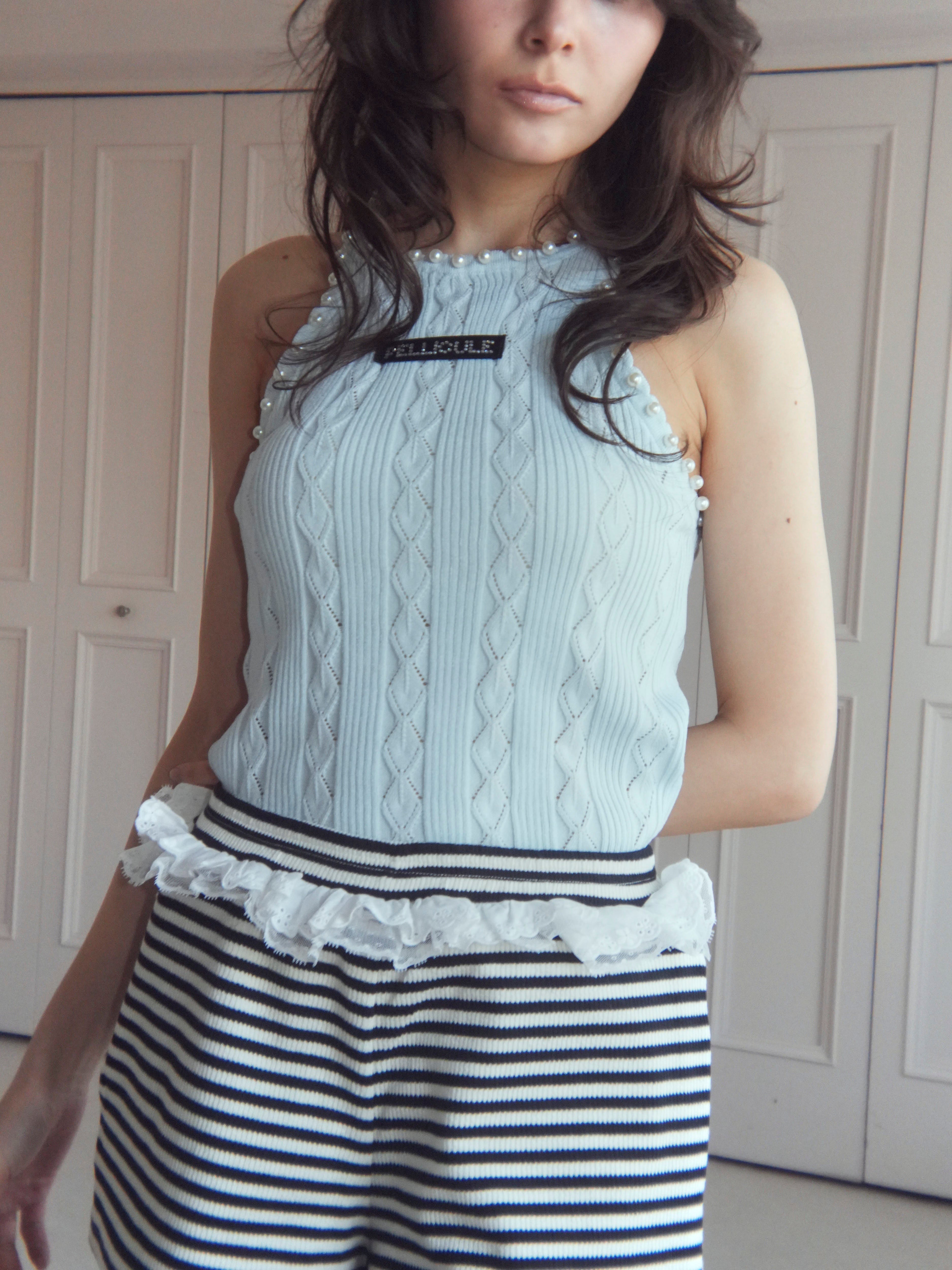 pearl halter camisole