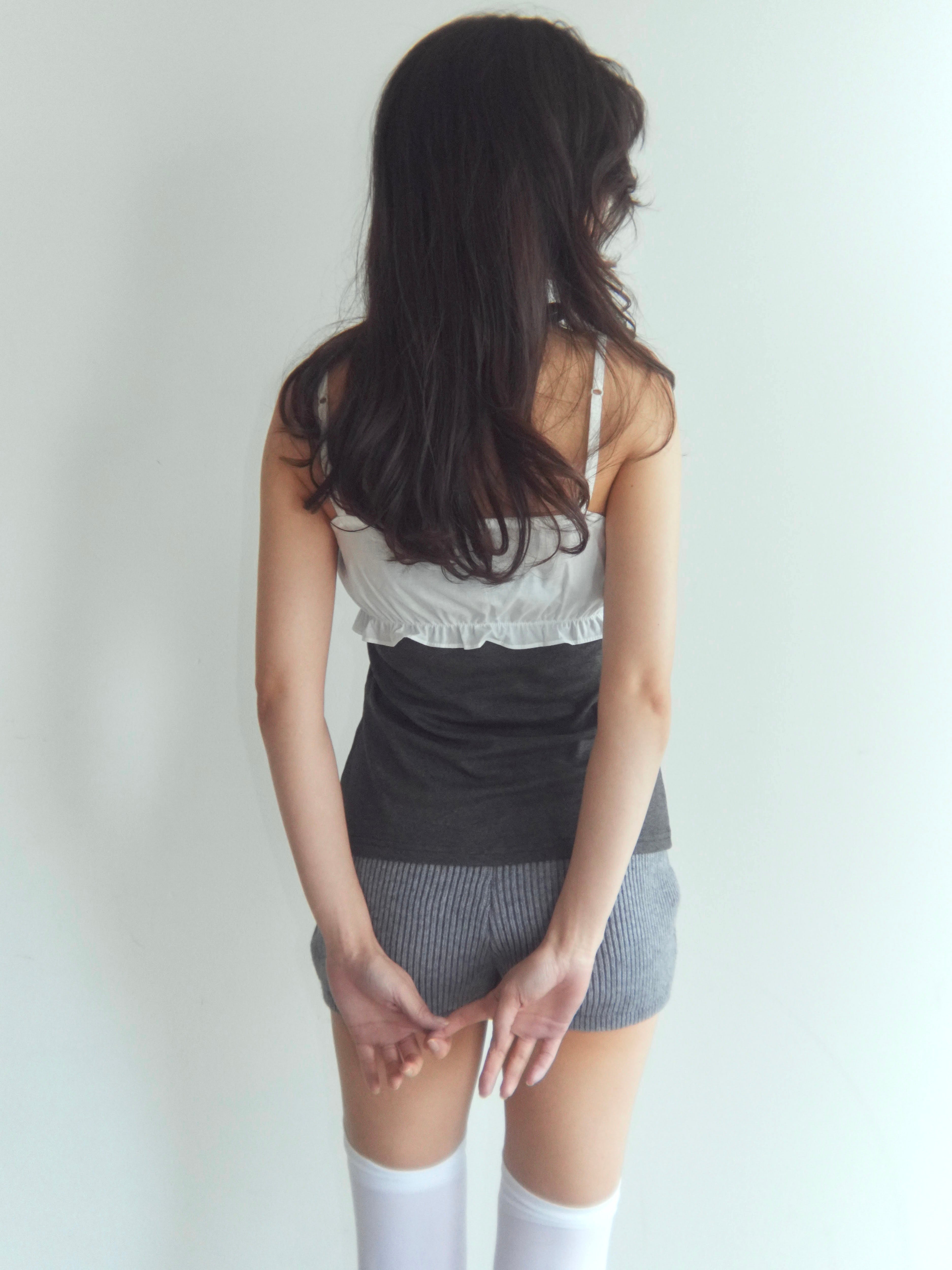 frontgather halter camisole