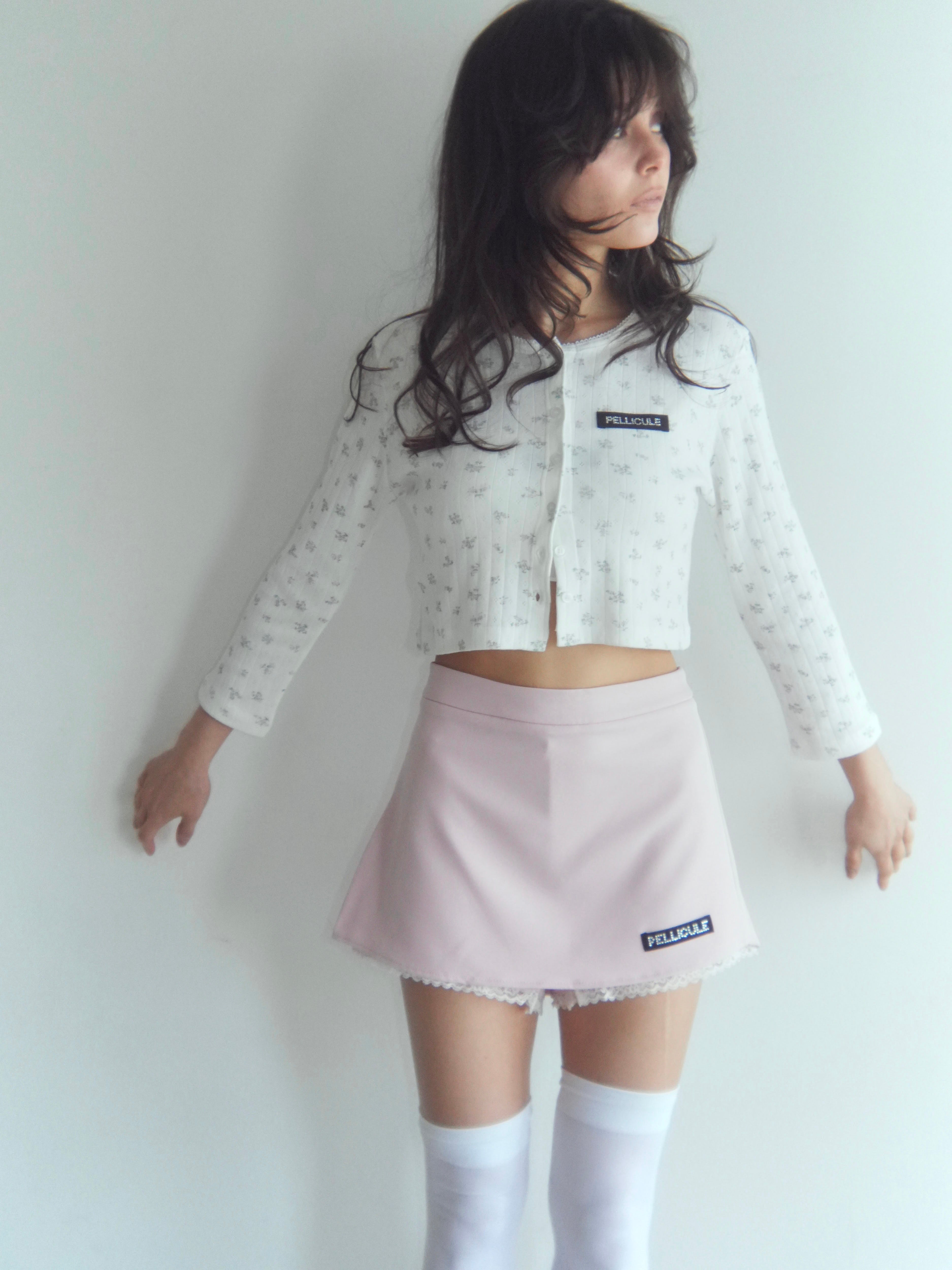 eyelet flower cardigan