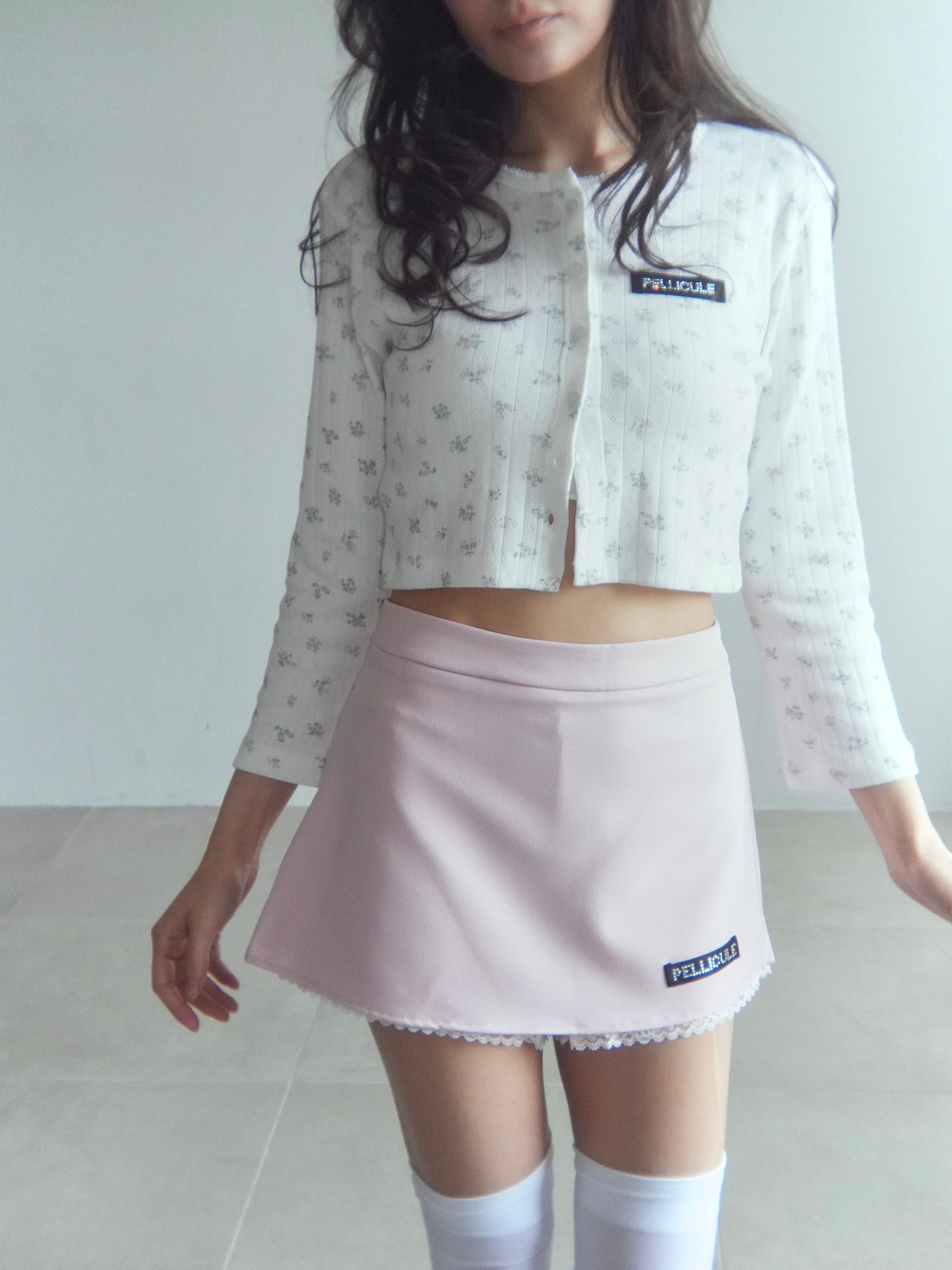 lace trimming miniskirt｜PELLICULE | ぺリキュール