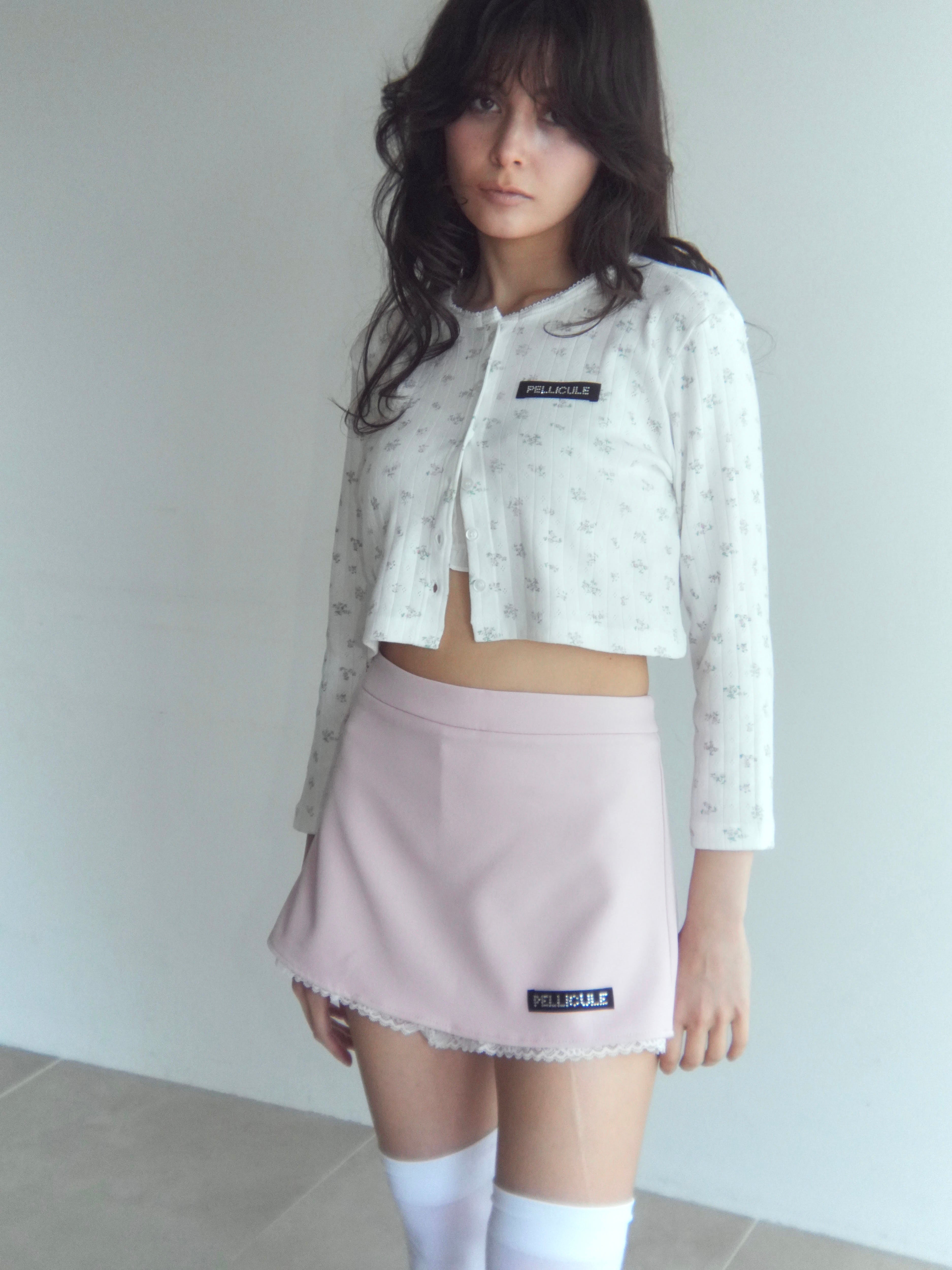 lace trimming miniskirt｜PELLICULE | ぺリキュール