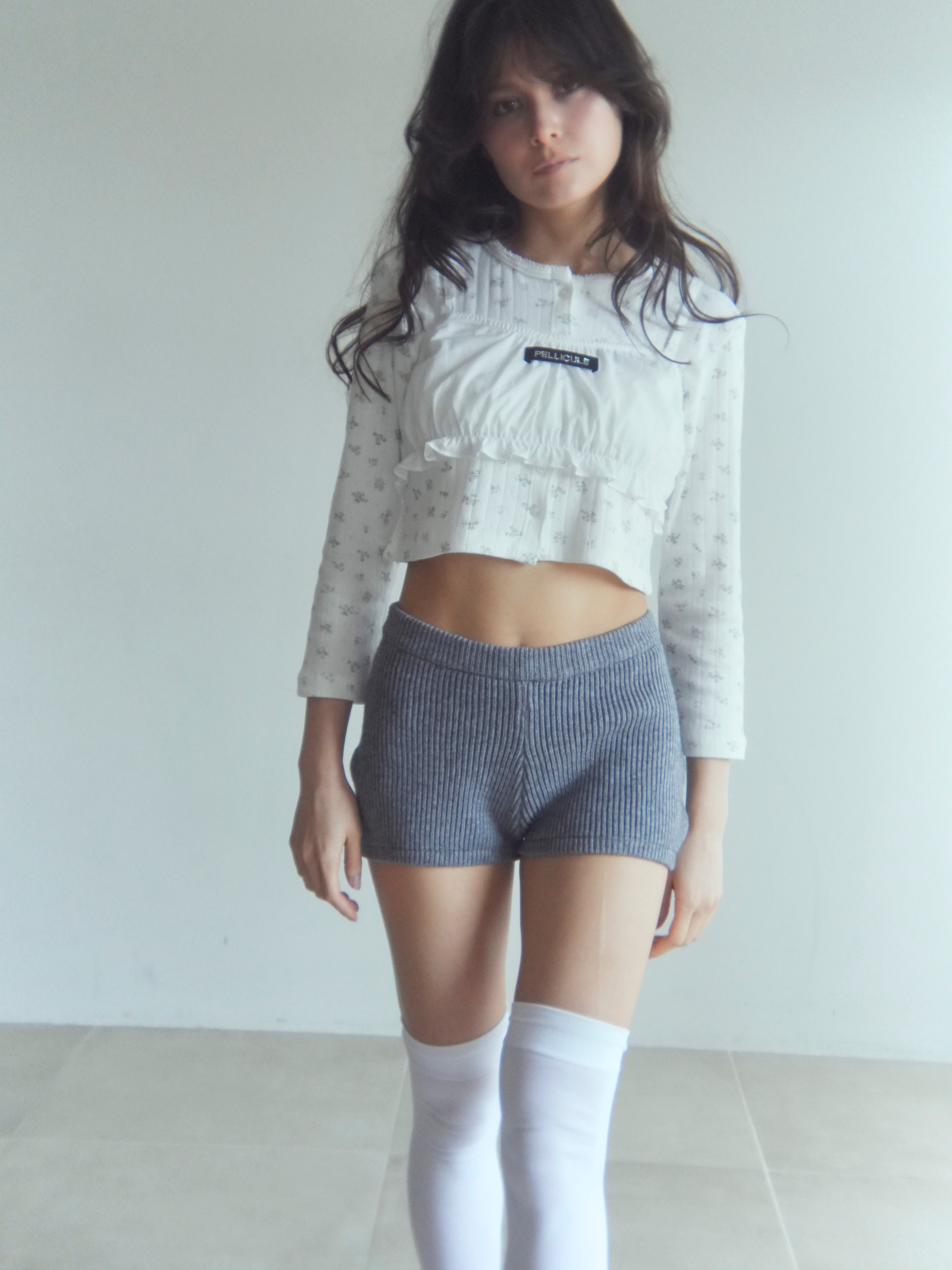 eyelet flower cardigan