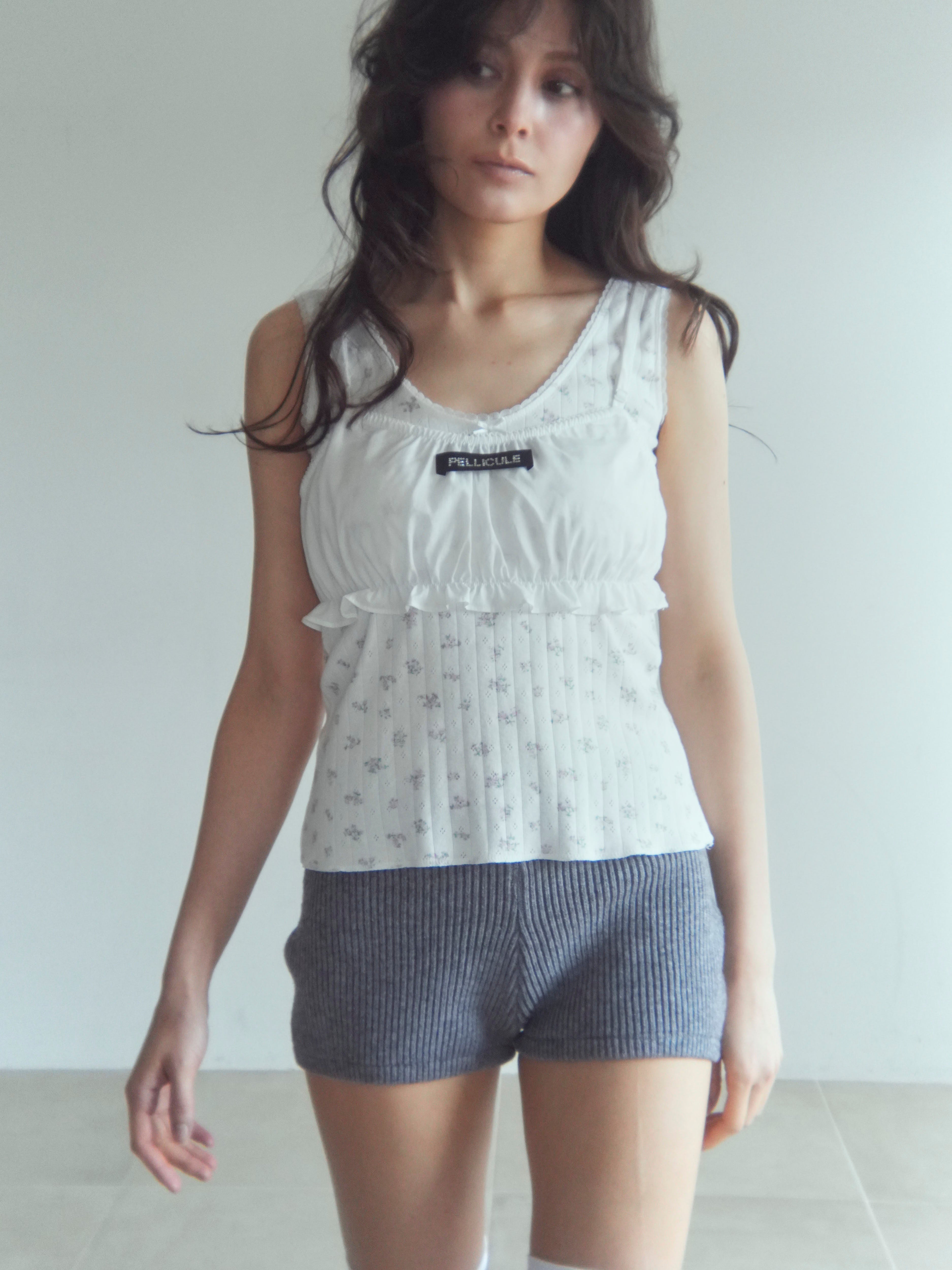 eyelet flower tank top